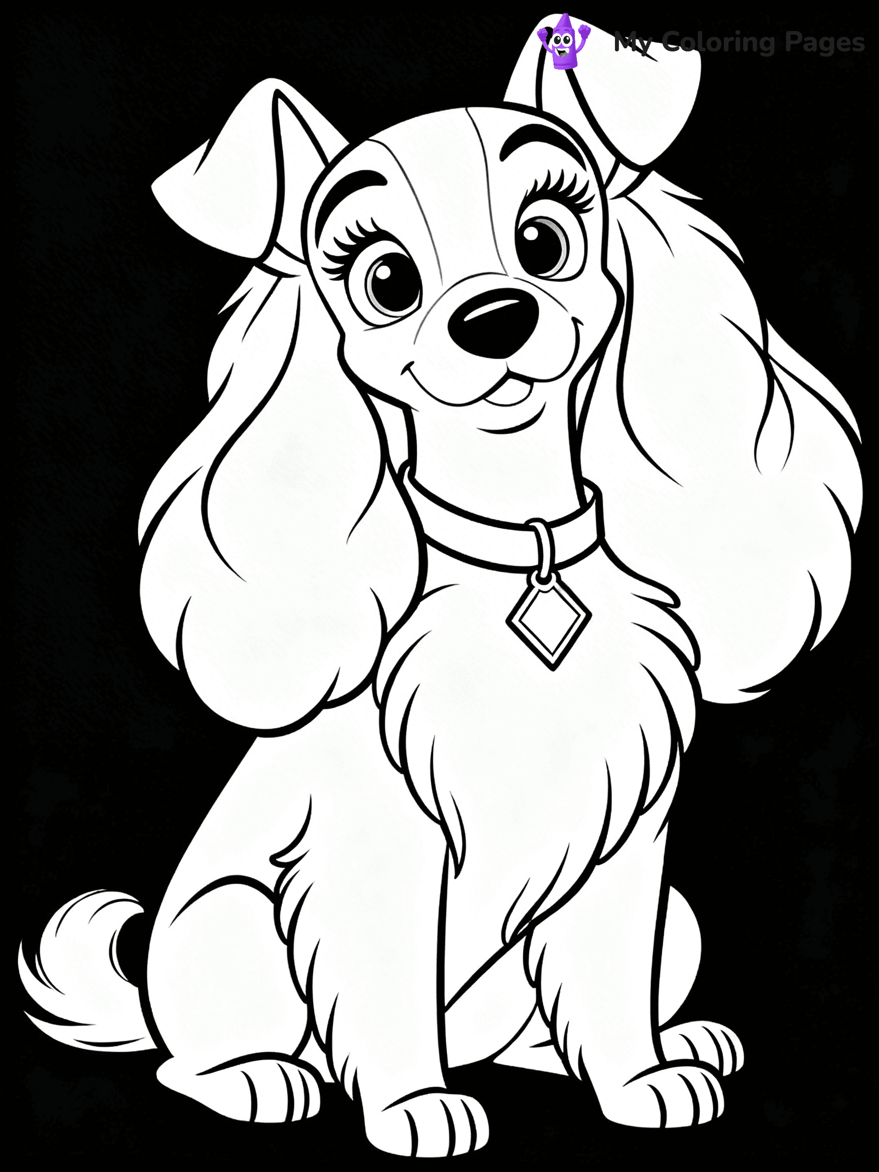 Lady and the Tramp Coloring Pages - 16