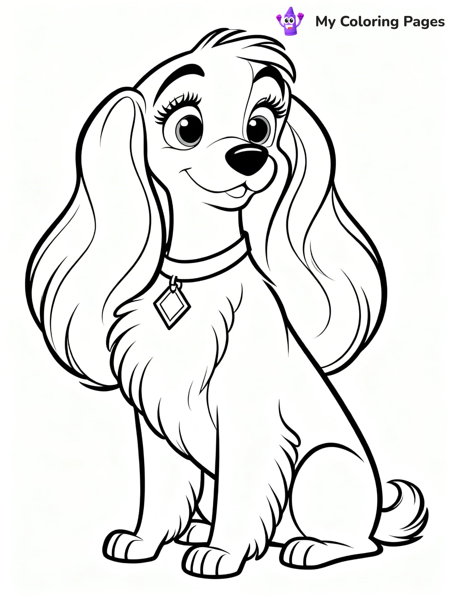 Lady and the Tramp Coloring Pages - 15