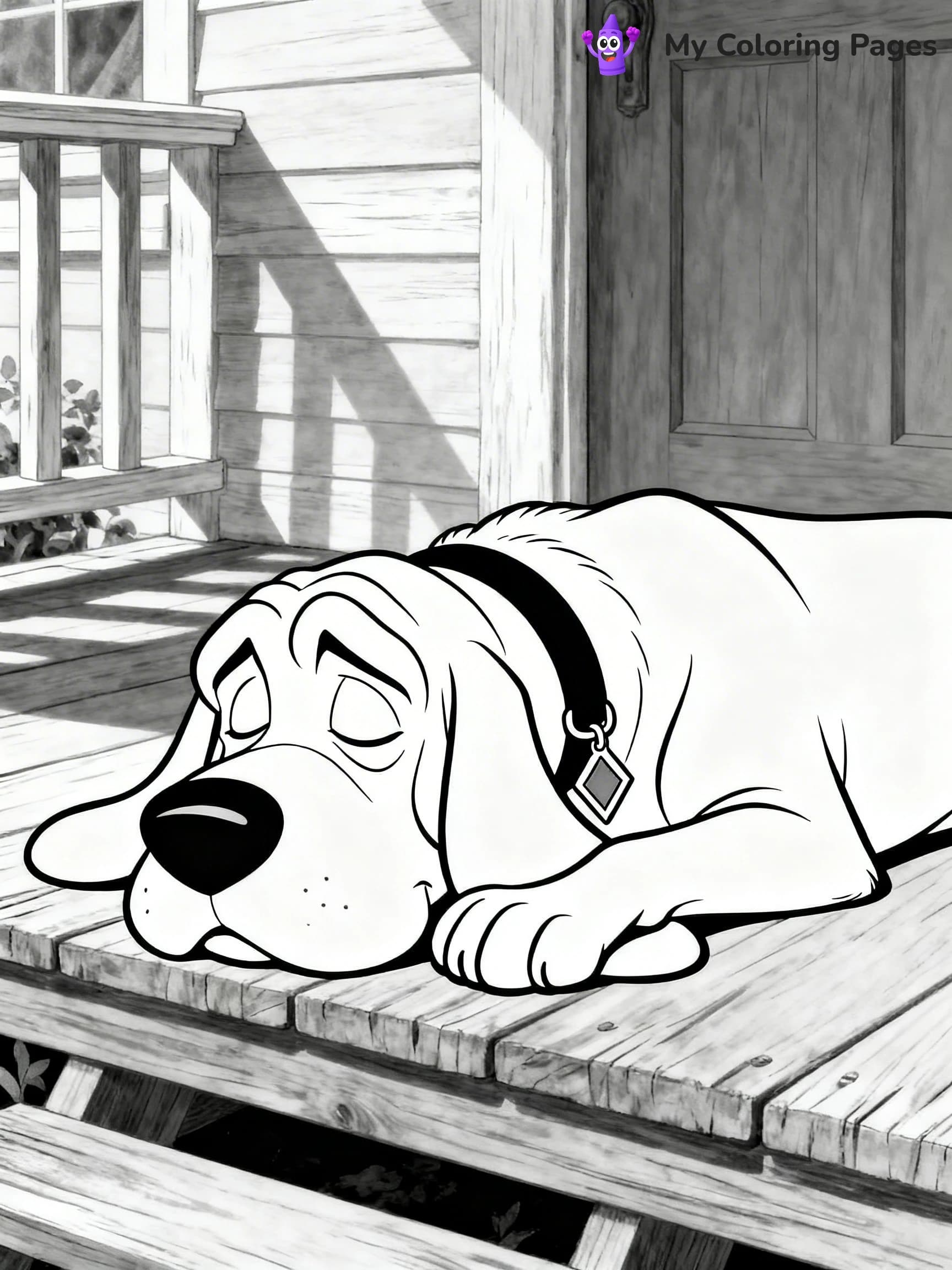 Lady and the Tramp Coloring Pages - 6