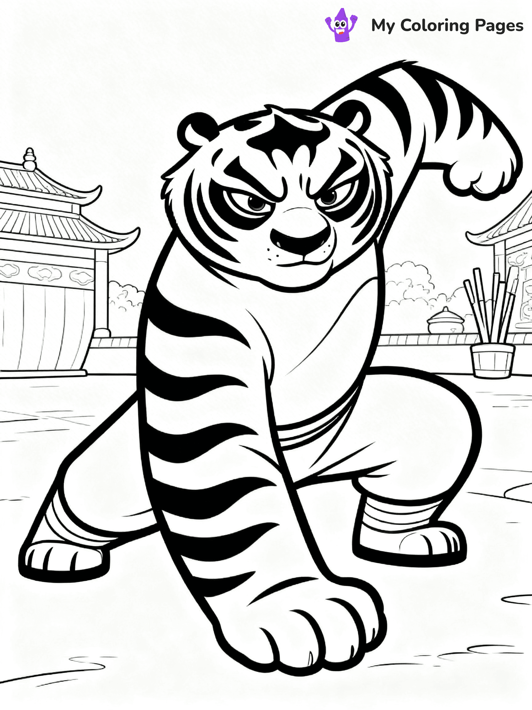 Kung Fu Panda Coloring Pages - 32