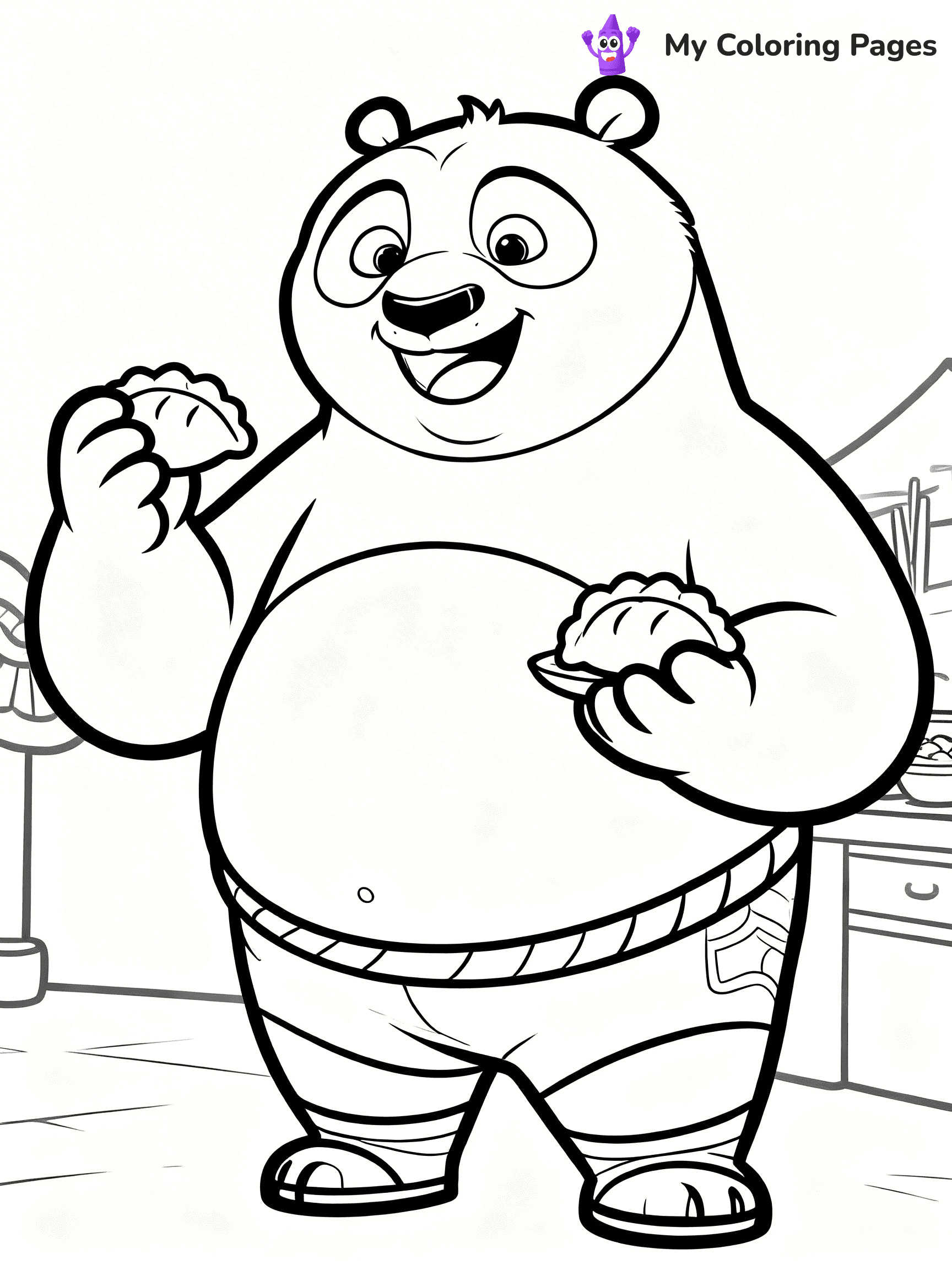 Kung Fu Panda Coloring Pages - 27