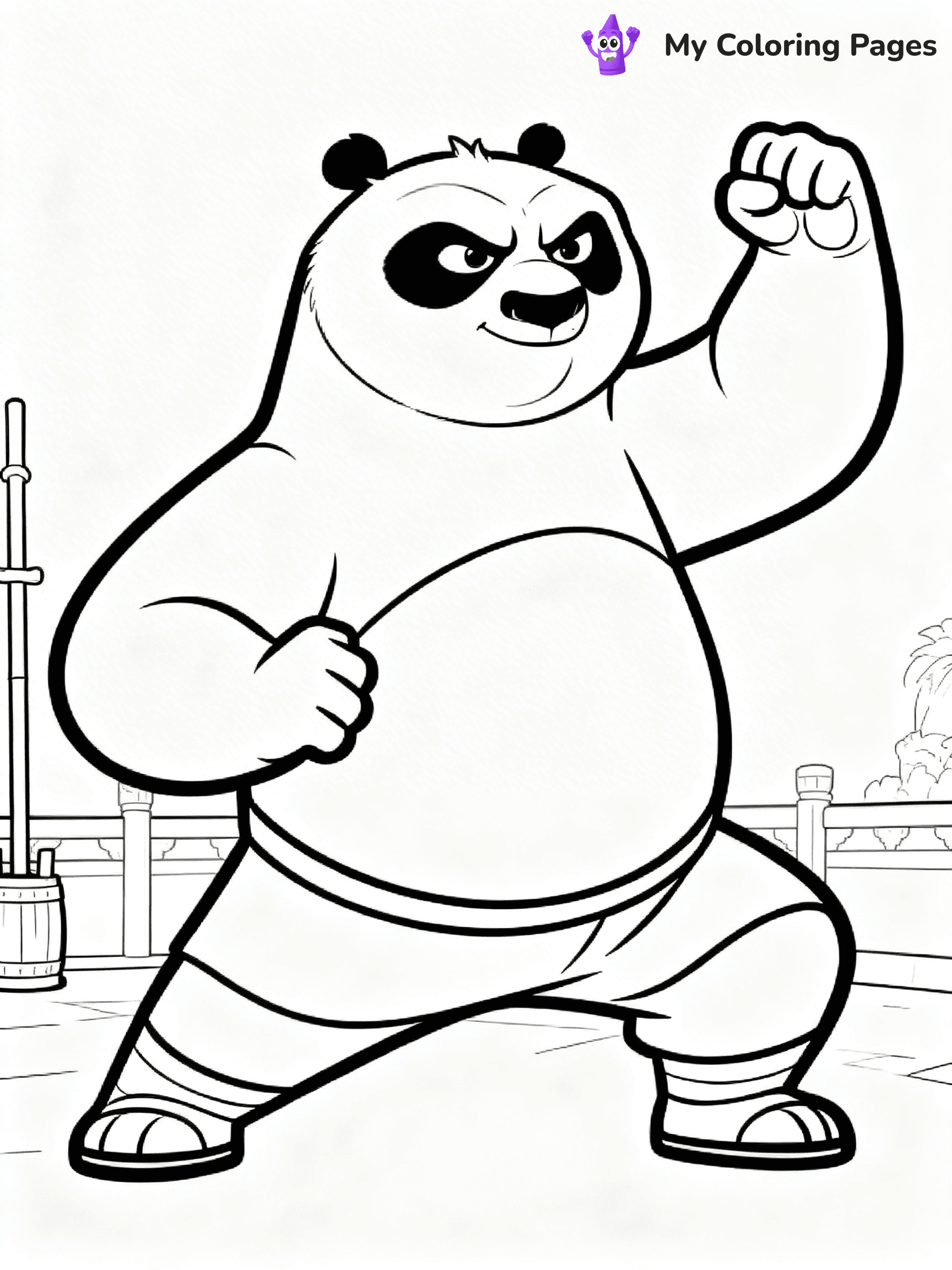 Kung Fu Panda Coloring Pages - 19