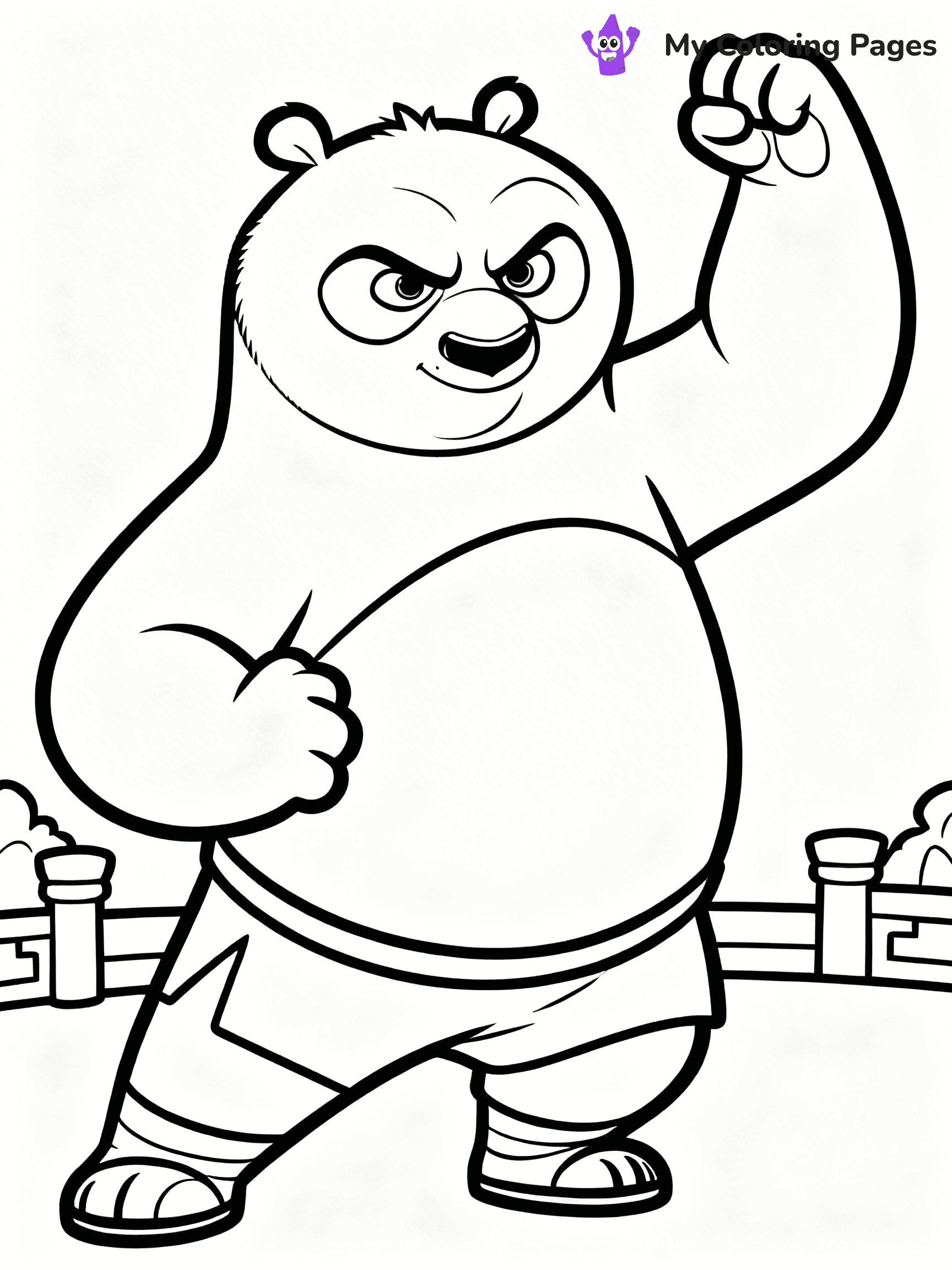 Kung Fu Panda Coloring Pages - 18