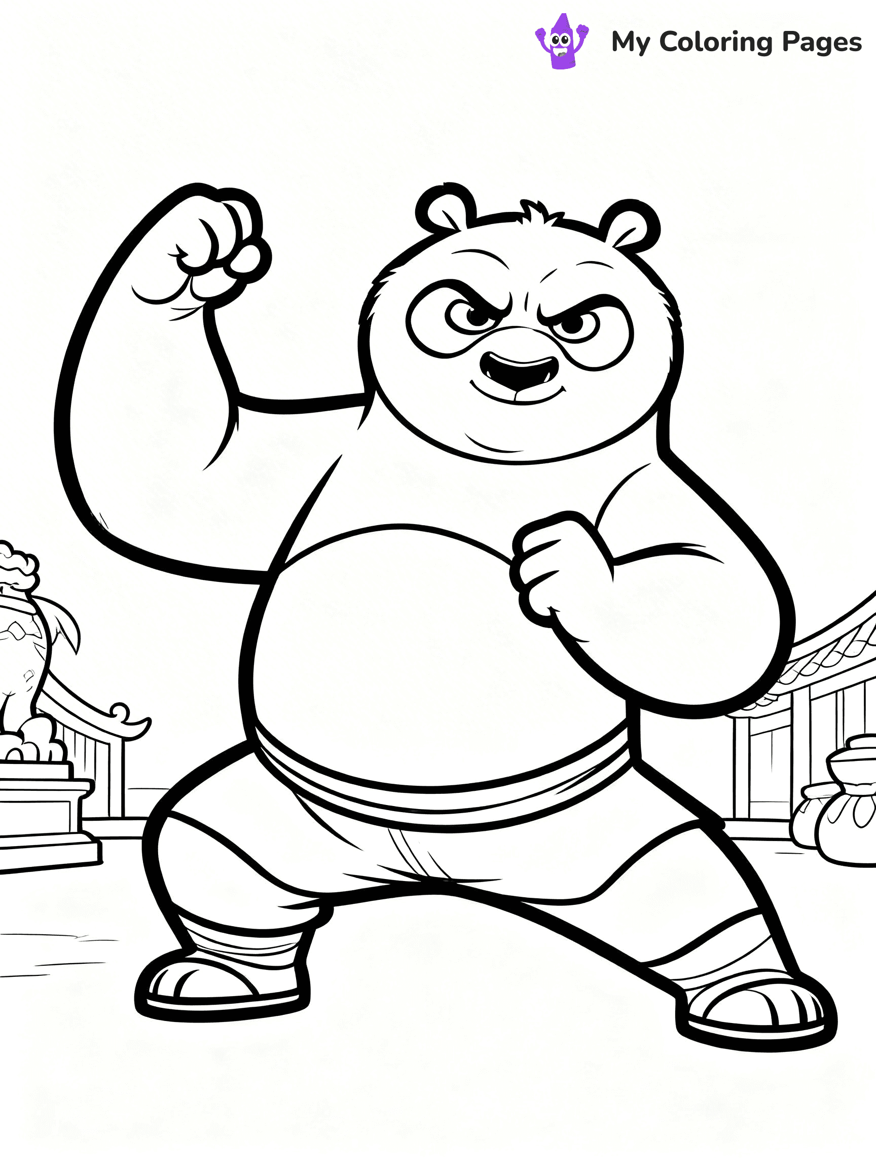 Kung Fu Panda Coloring Pages - 16
