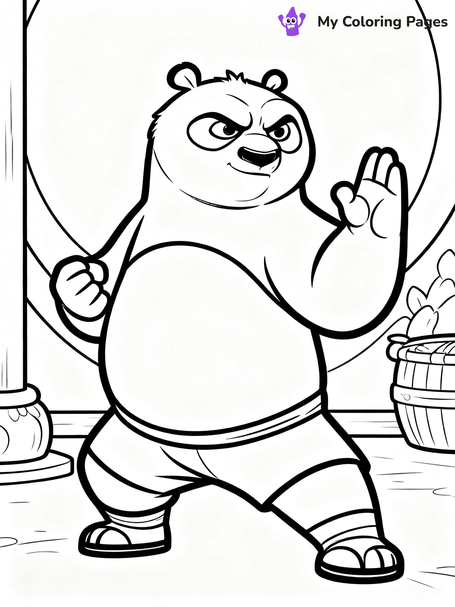 Kung Fu Panda Coloring Pages - 14
