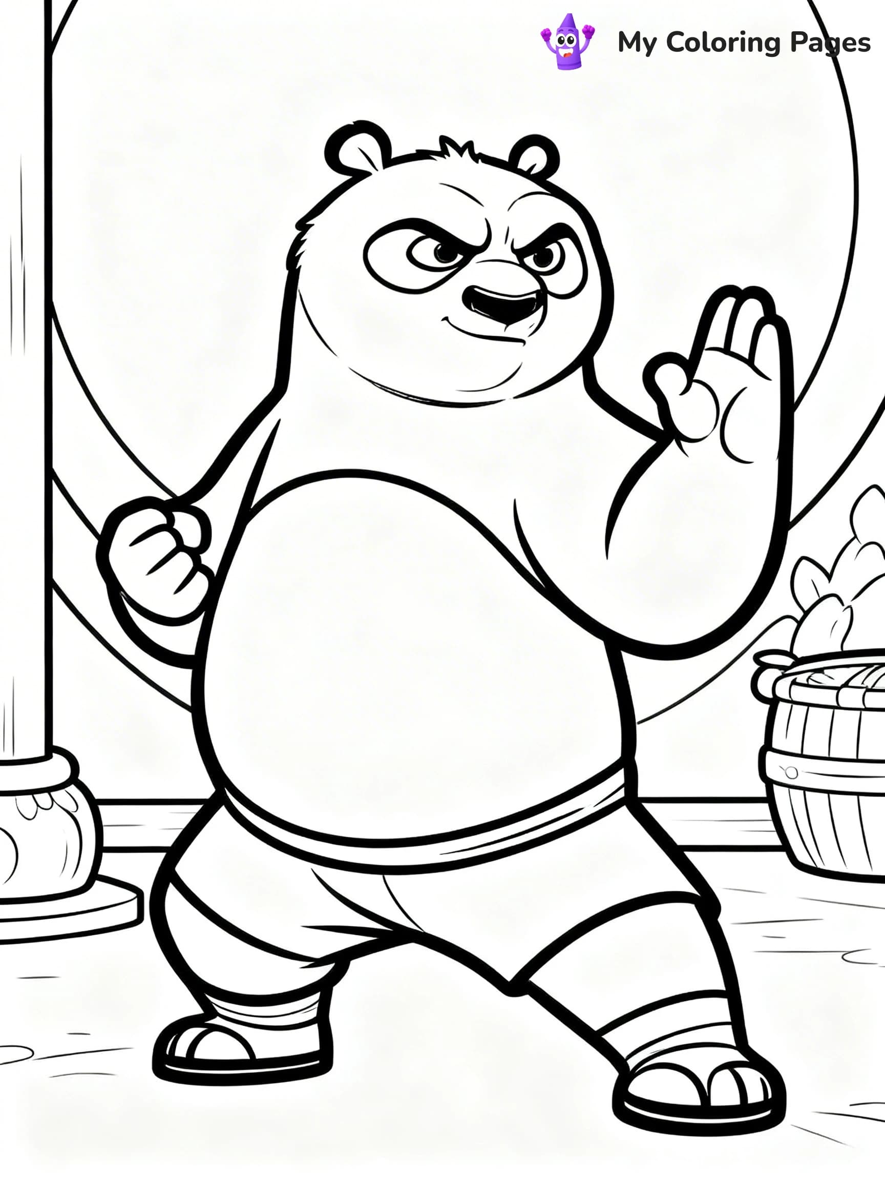 Kung Fu Panda Coloring Pages - 14