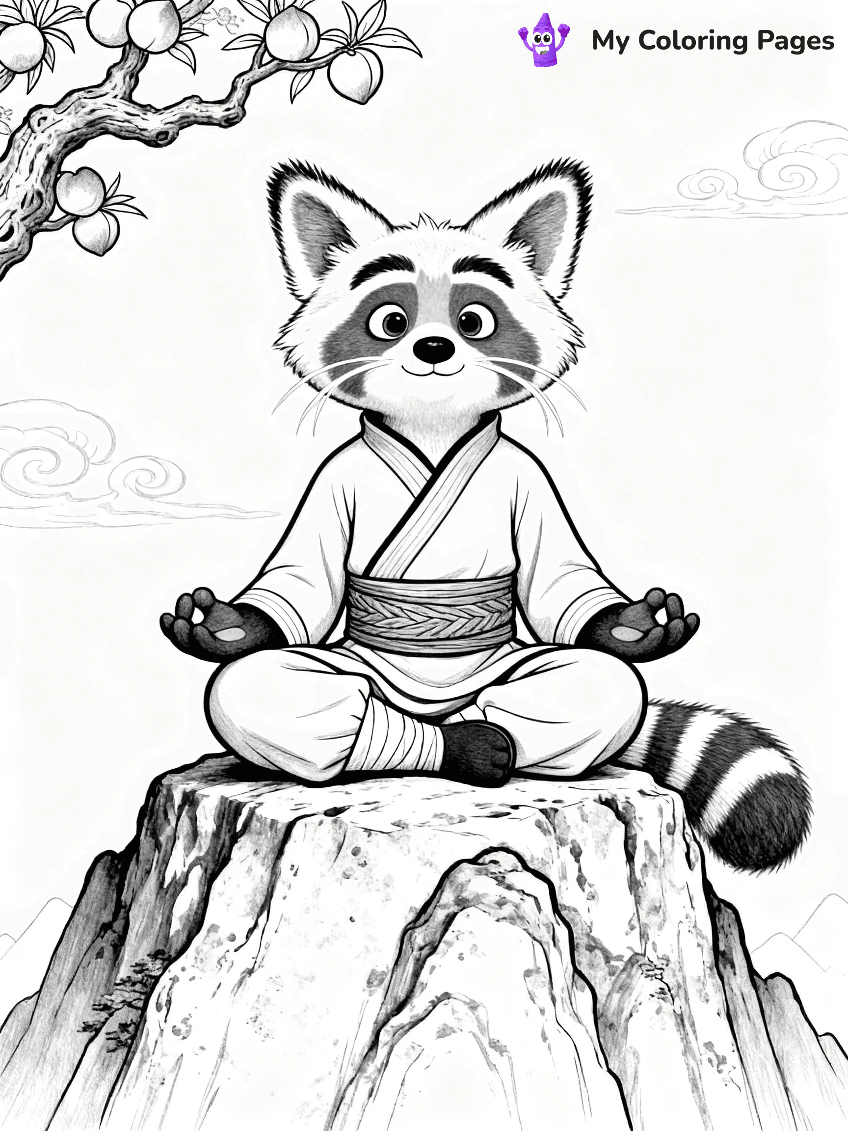 Kung Fu Panda Coloring Pages - 7