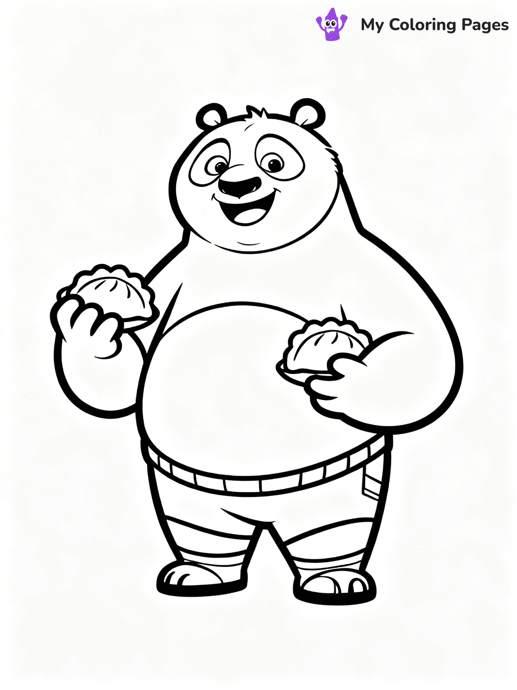 Kung Fu Panda Coloring Pages - 1