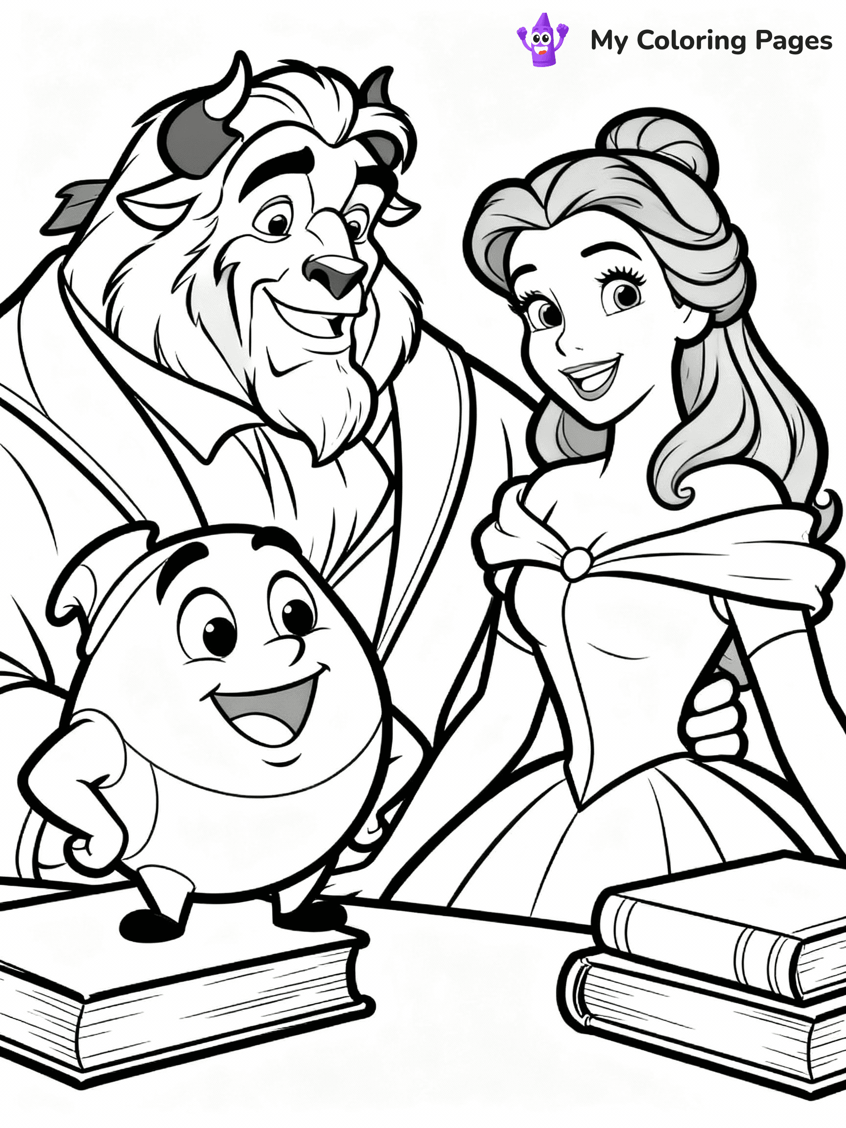 Belle Coloring Pages - 27
