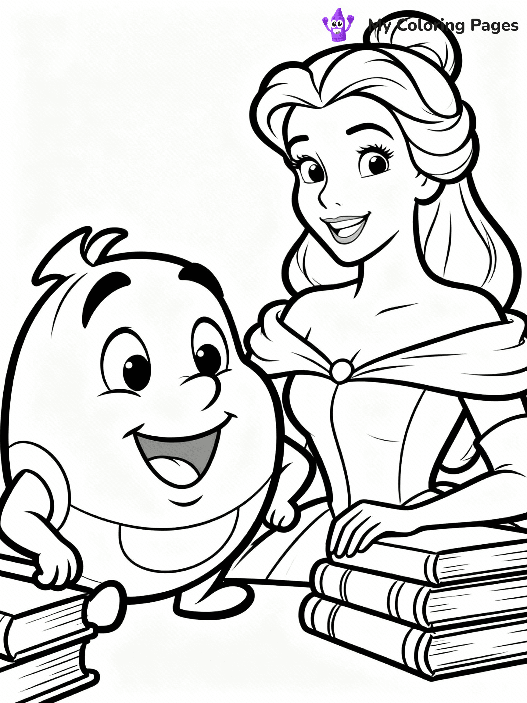 Belle Coloring Pages - 26