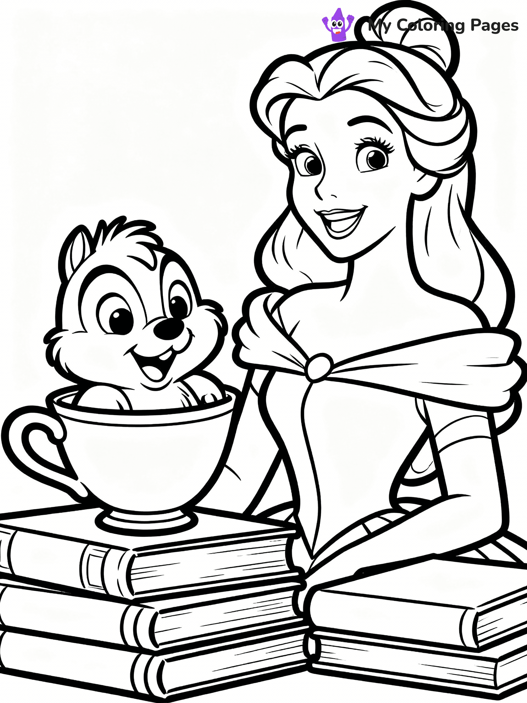 Belle Coloring Pages - 25