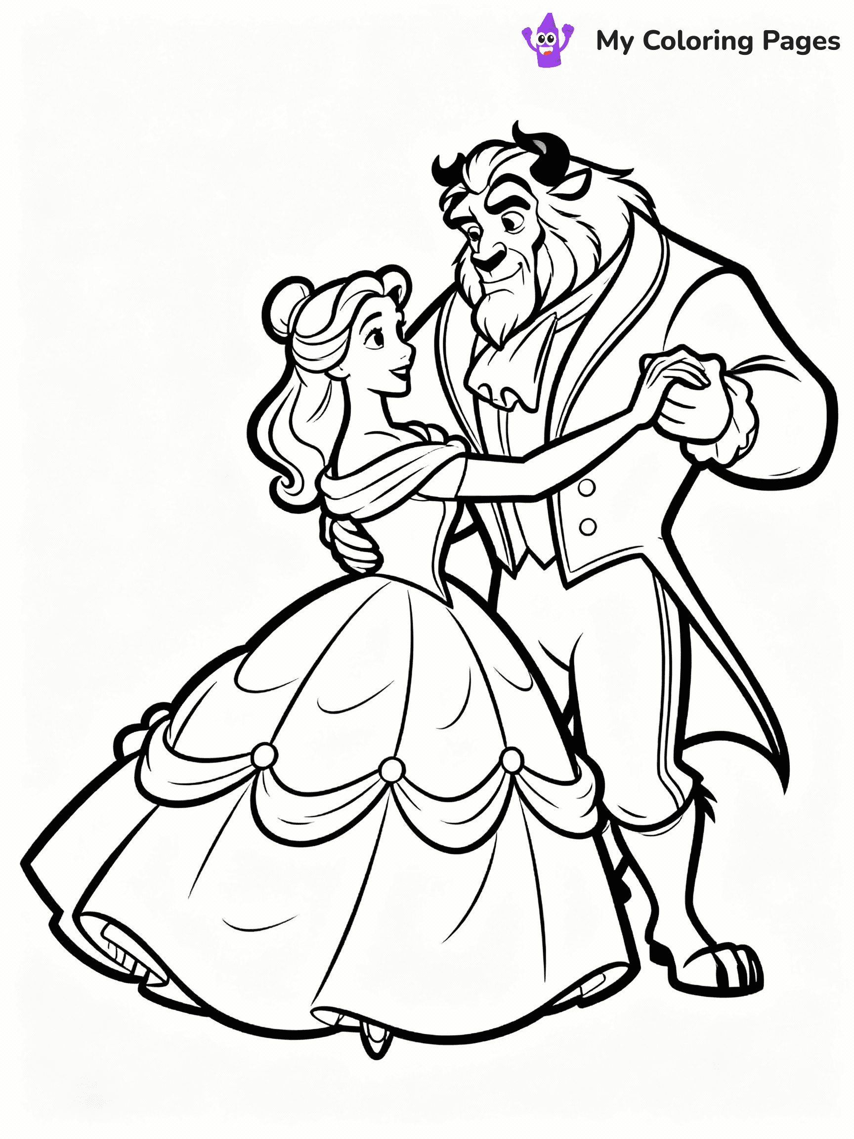 Belle Coloring Pages - 24