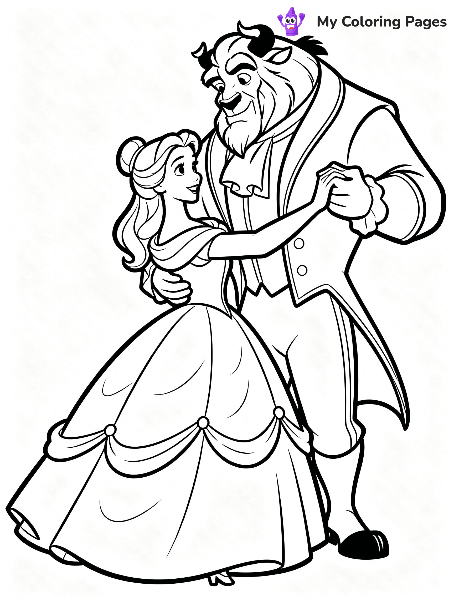 Belle Coloring Pages - 23