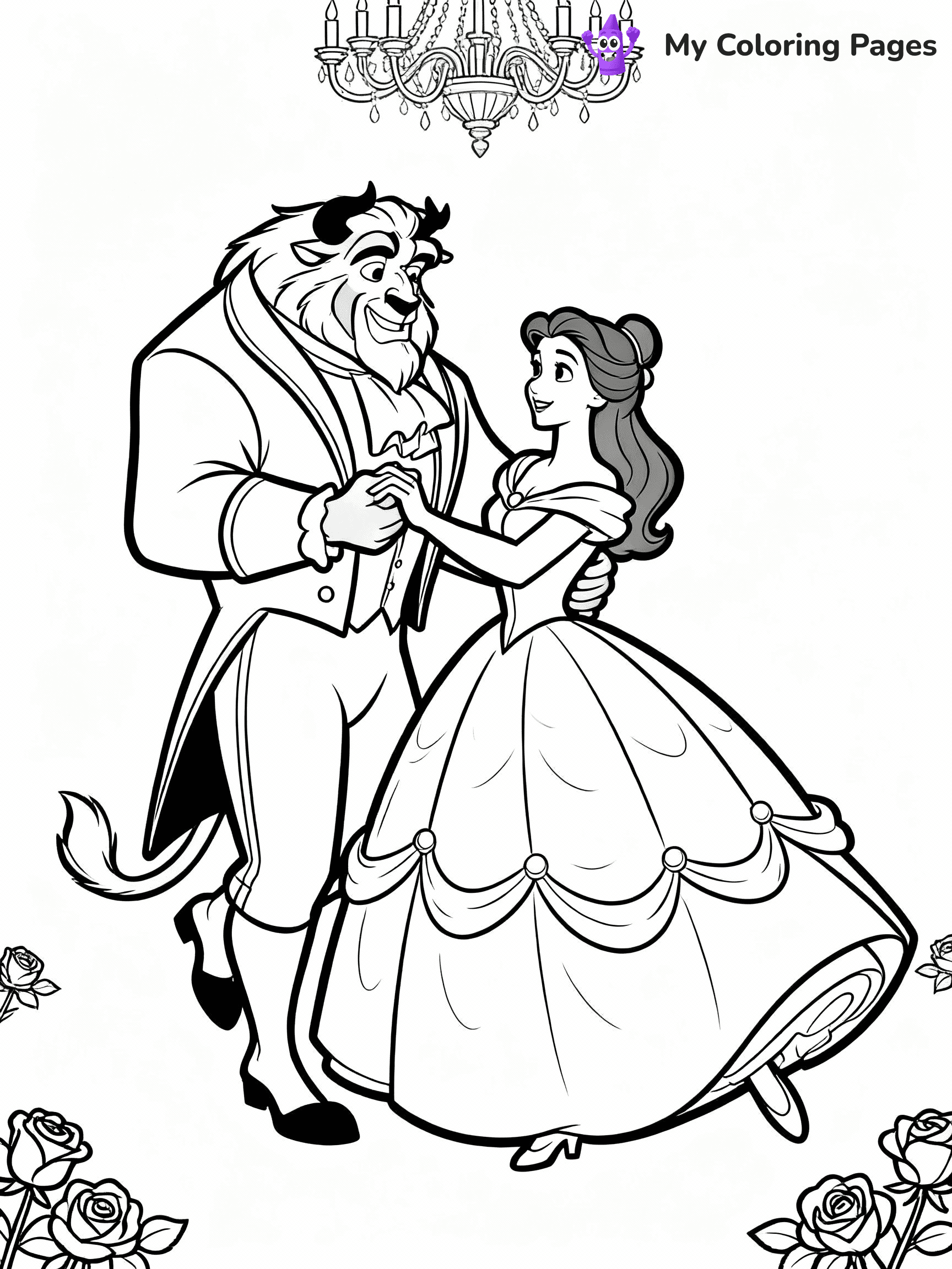Belle Coloring Pages - 22