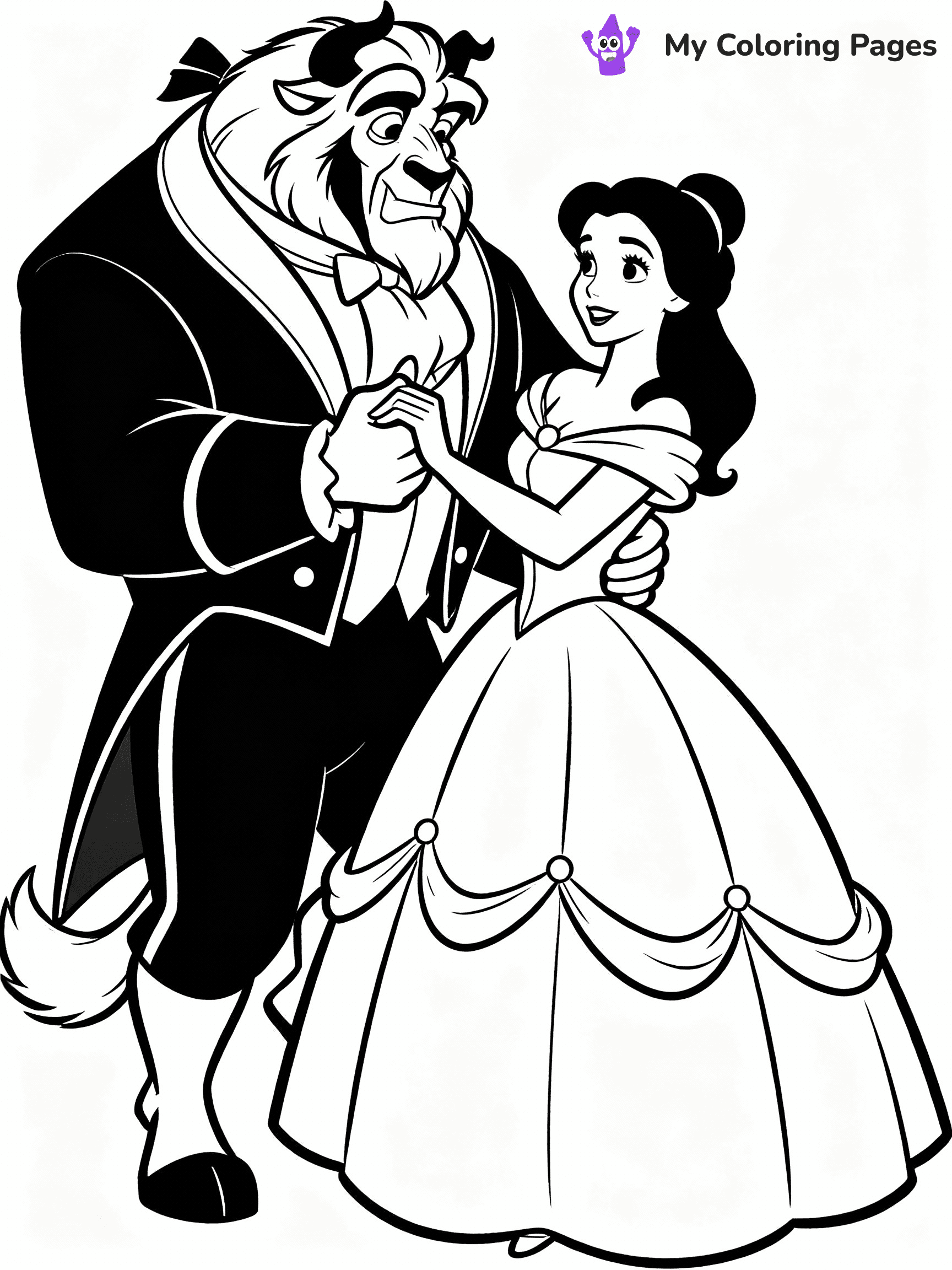 Belle Coloring Pages - 20