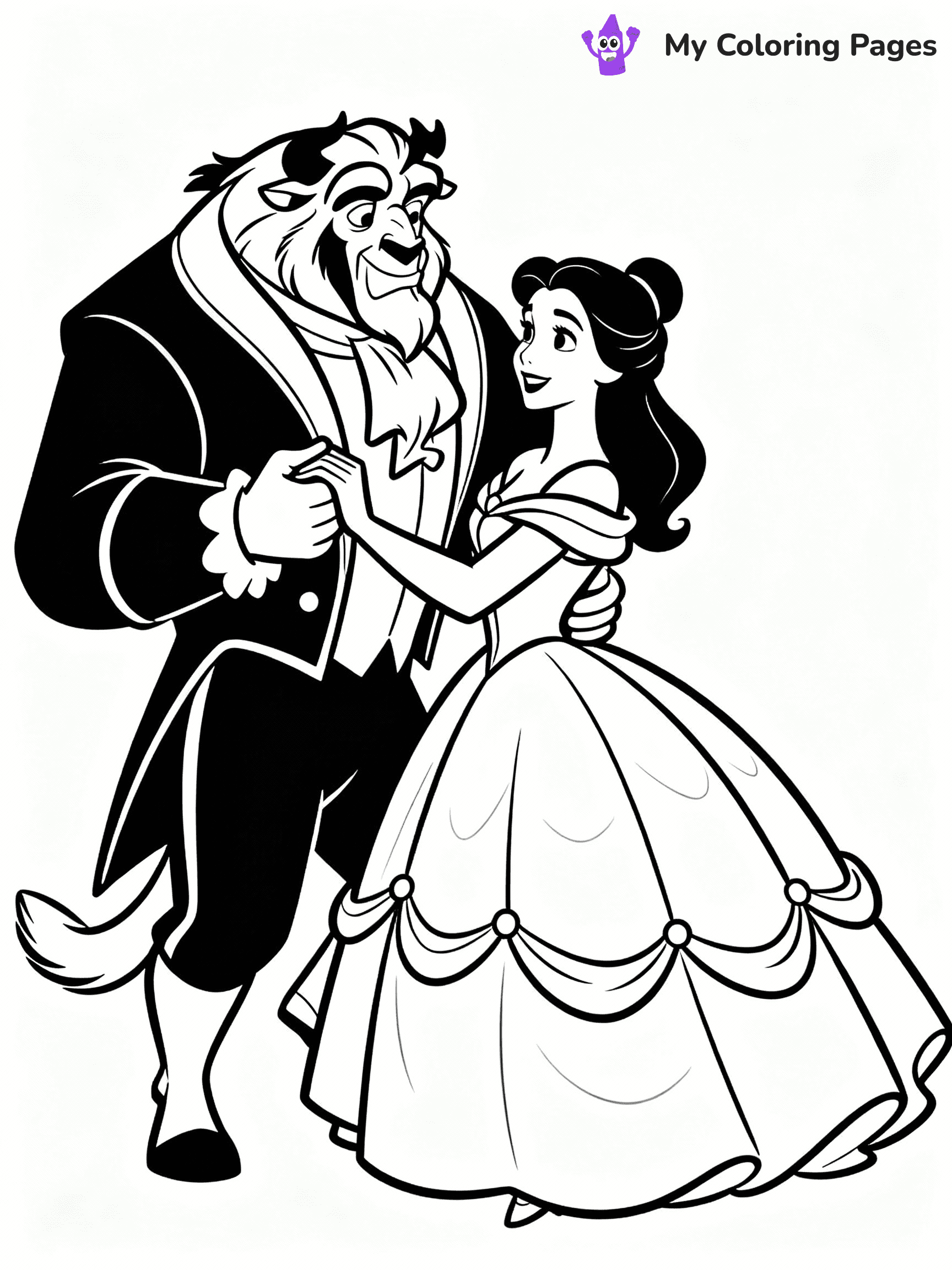 Belle Coloring Pages - 19