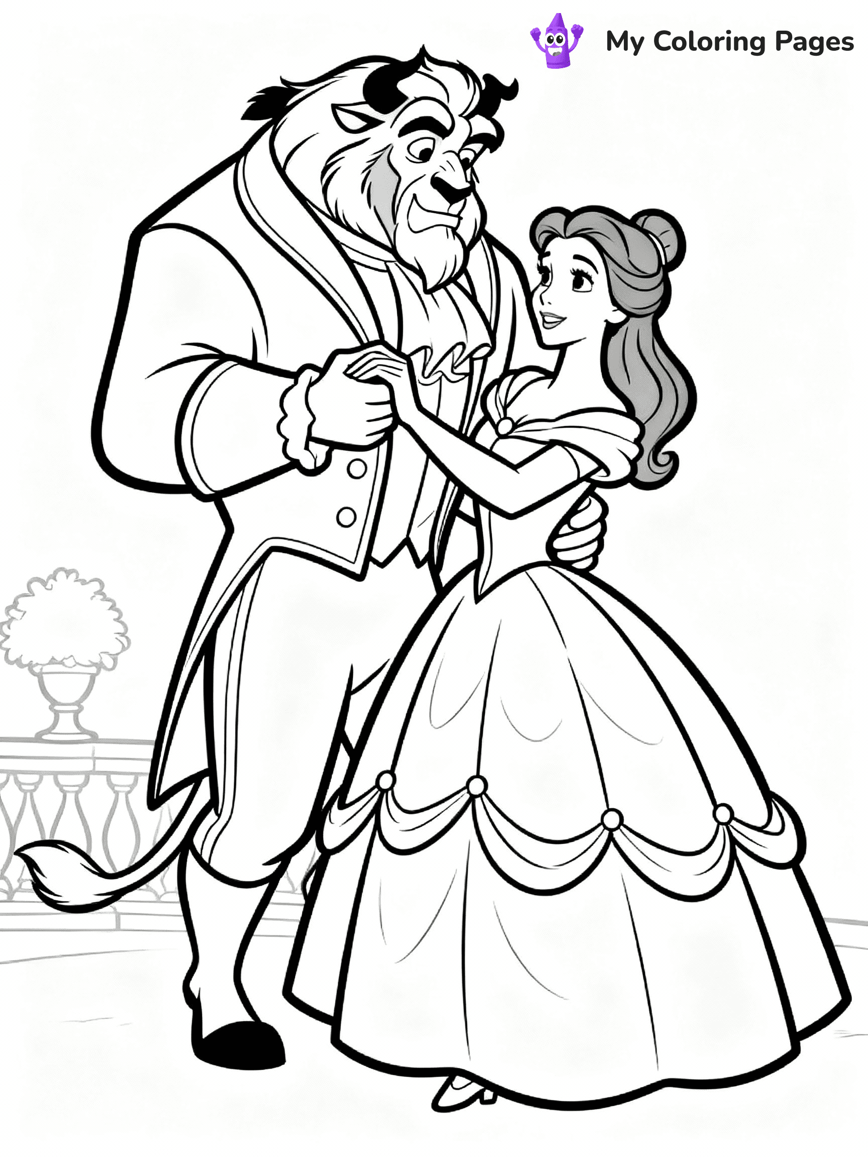 Belle Coloring Pages - 15
