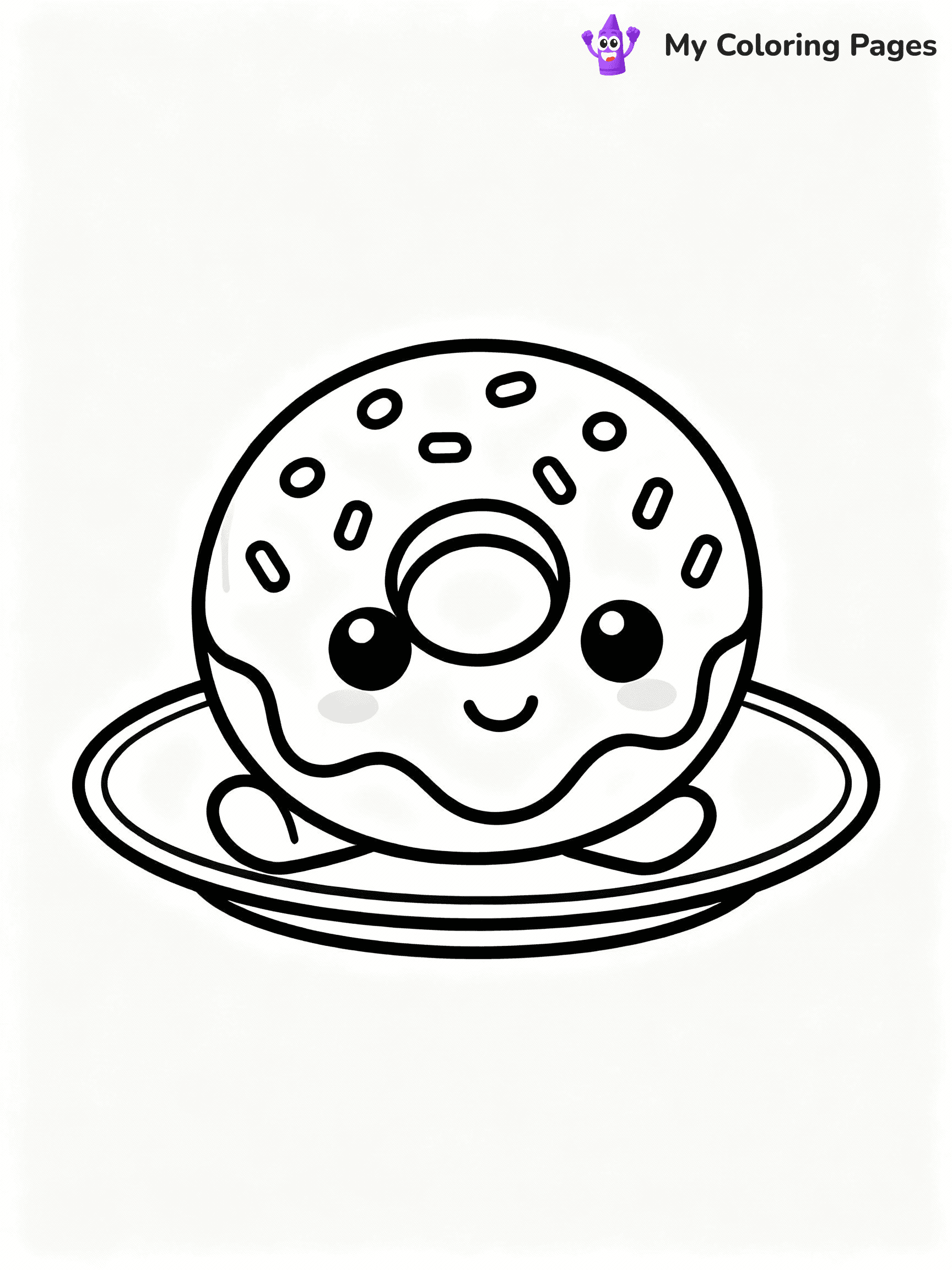 Donut Coloring Pages - 36