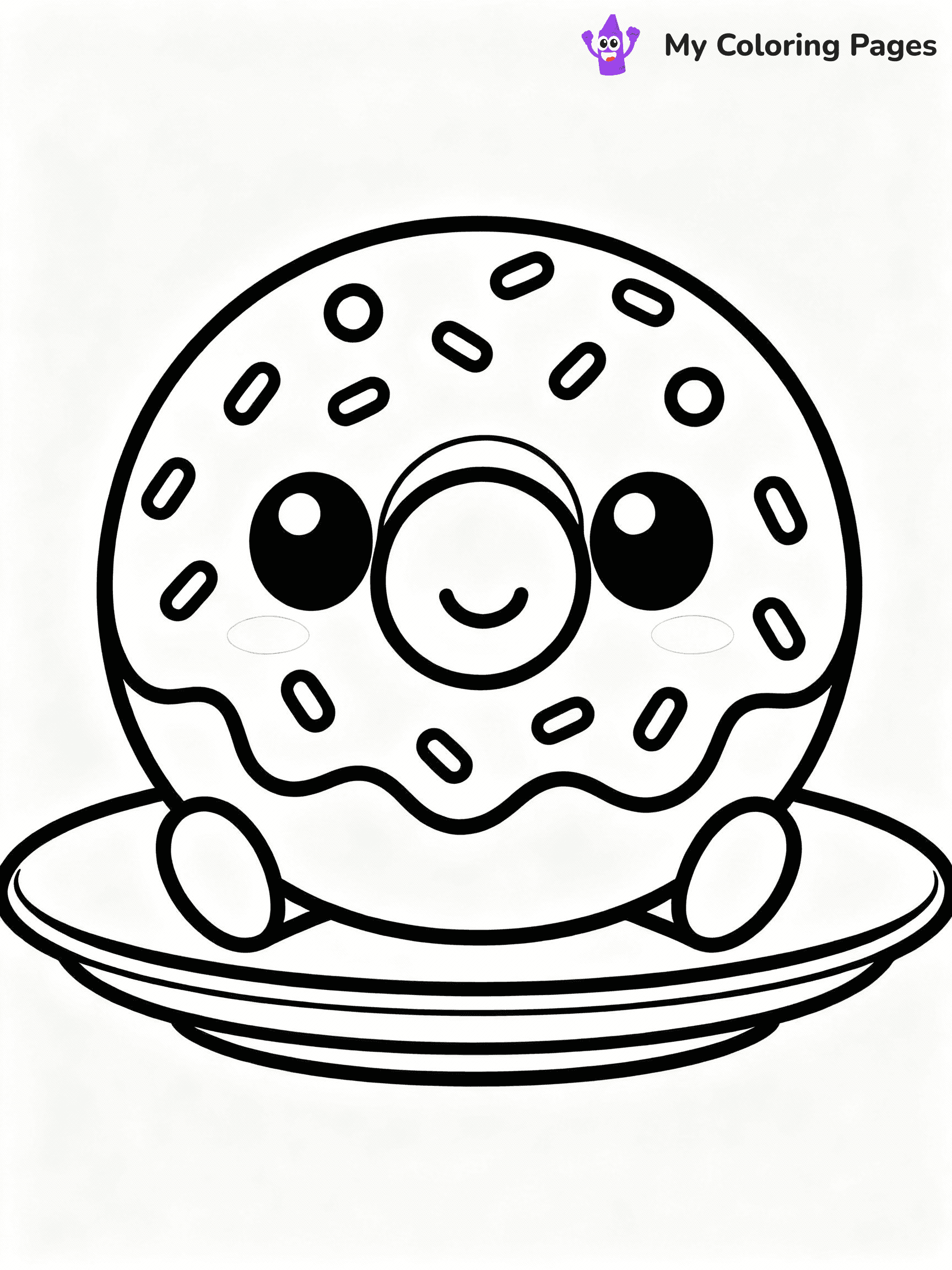 Donut Coloring Pages - 35