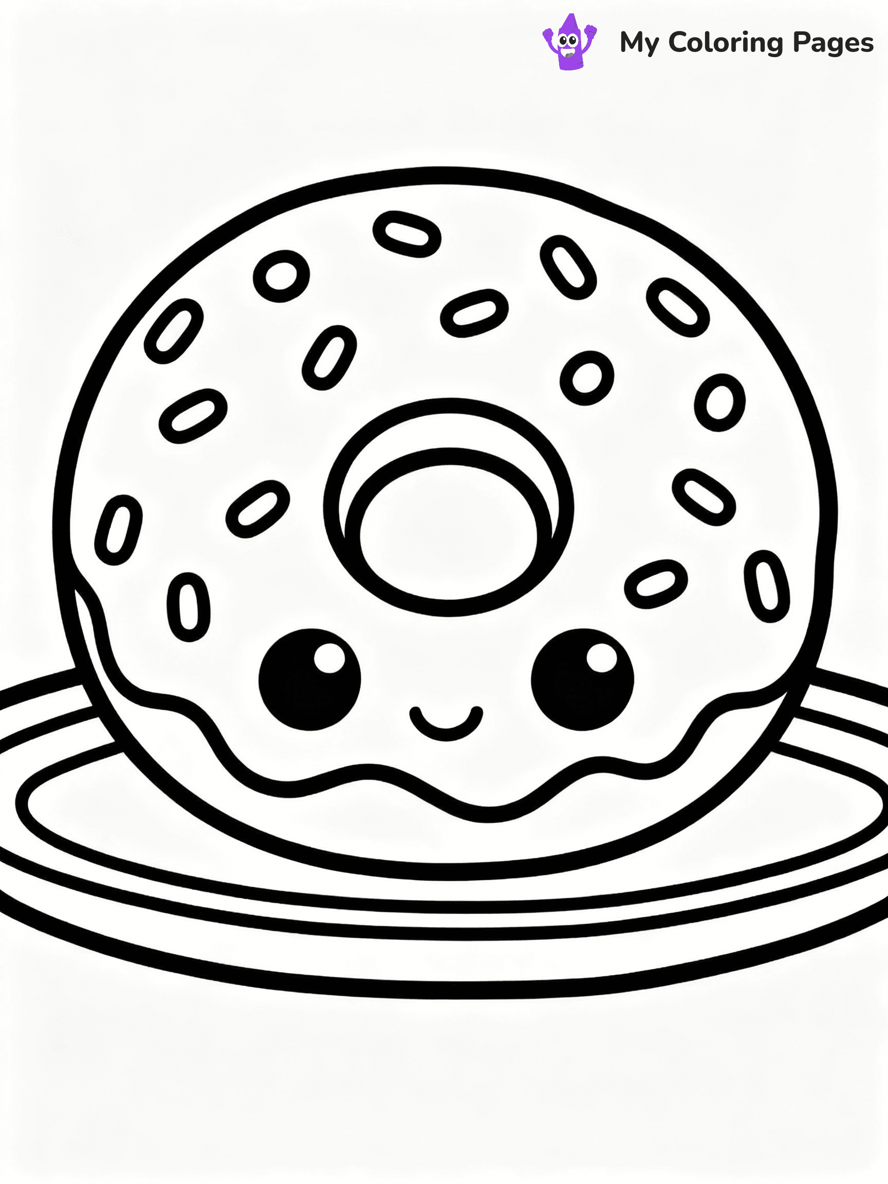 Donut Coloring Pages - 34