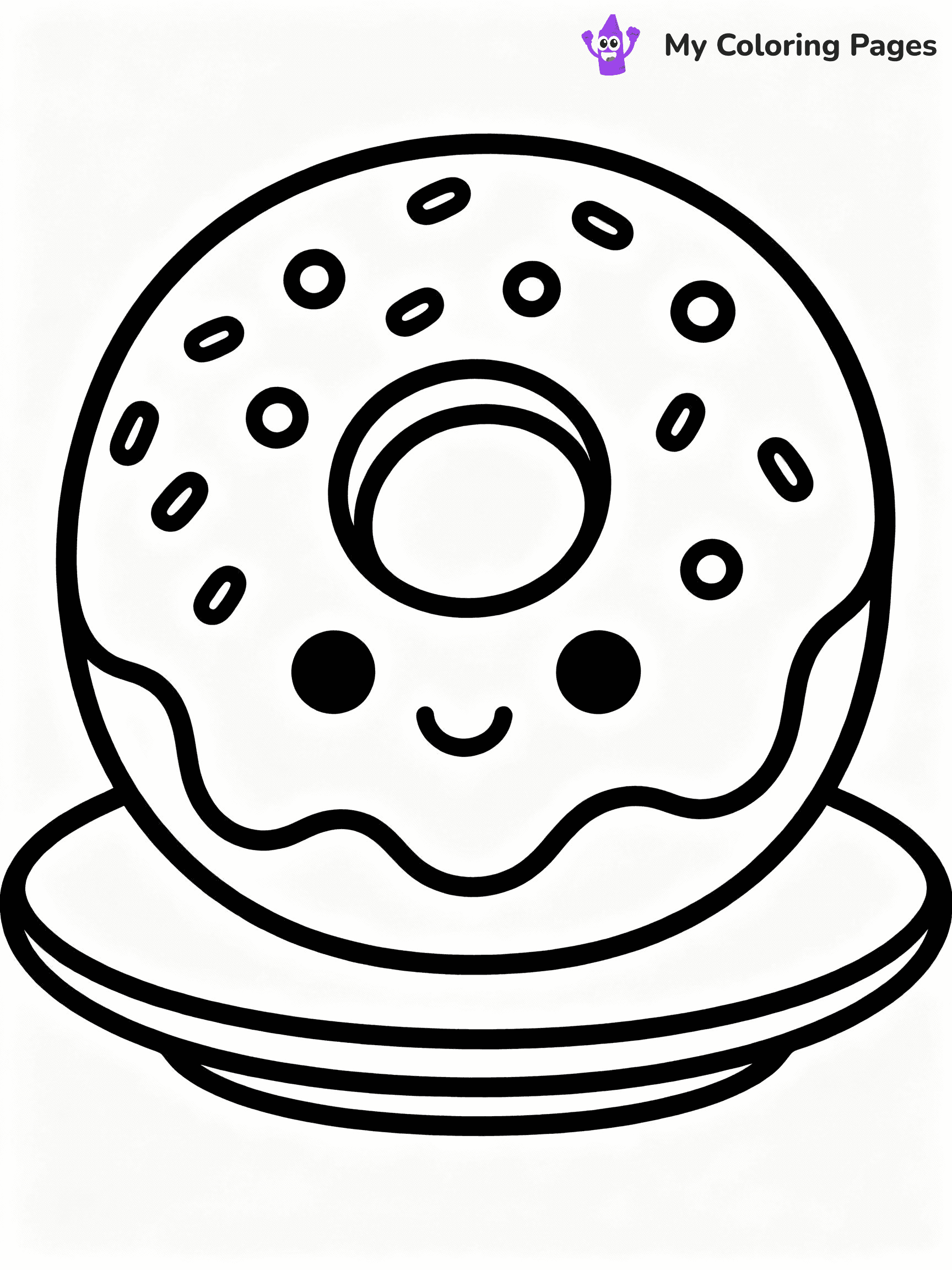Donut Coloring Pages - 33