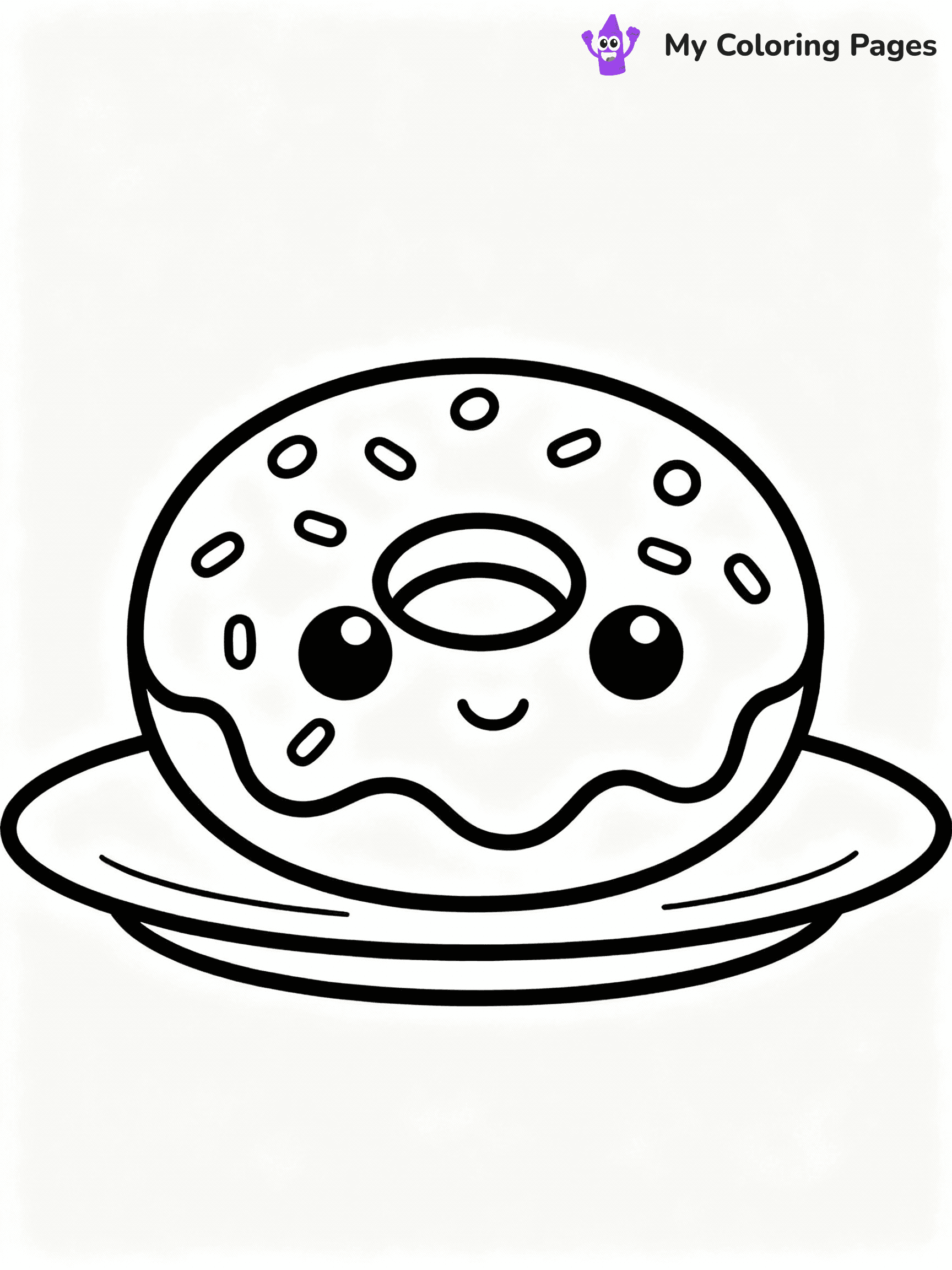 Donut Coloring Pages - 32