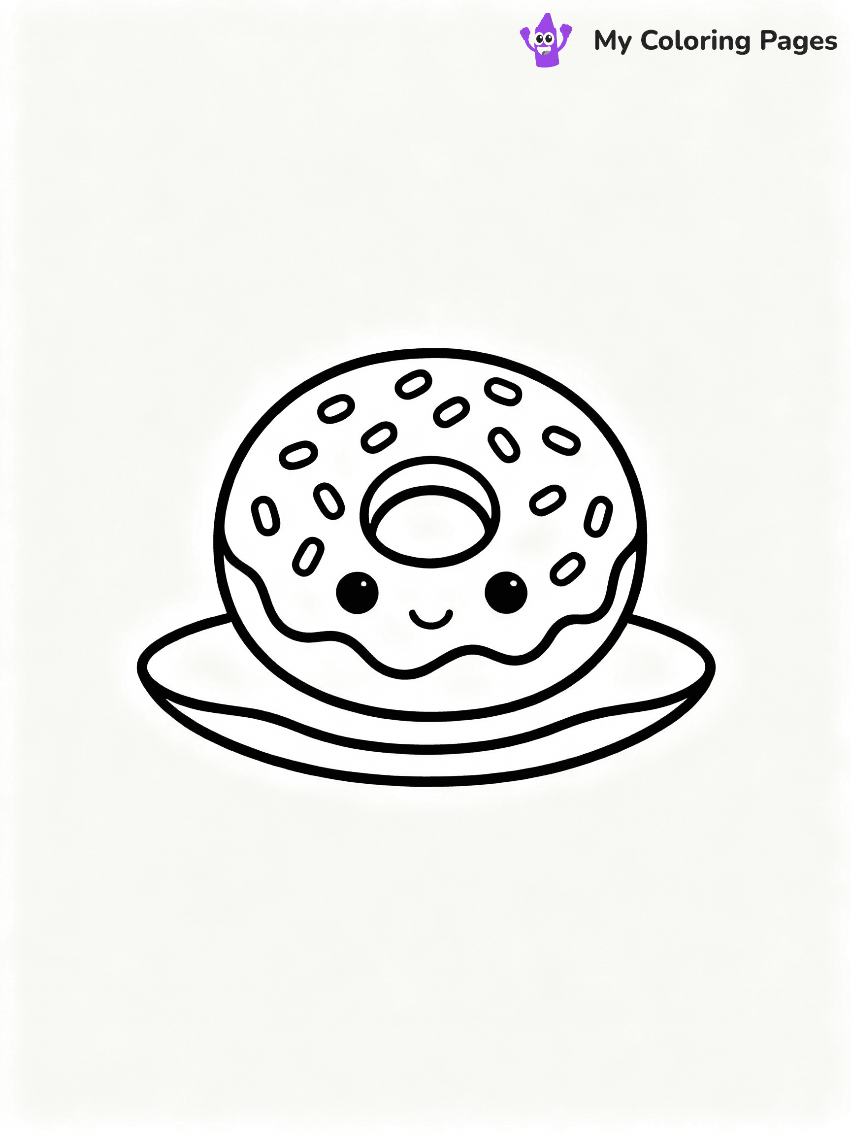Donut Coloring Pages - 31