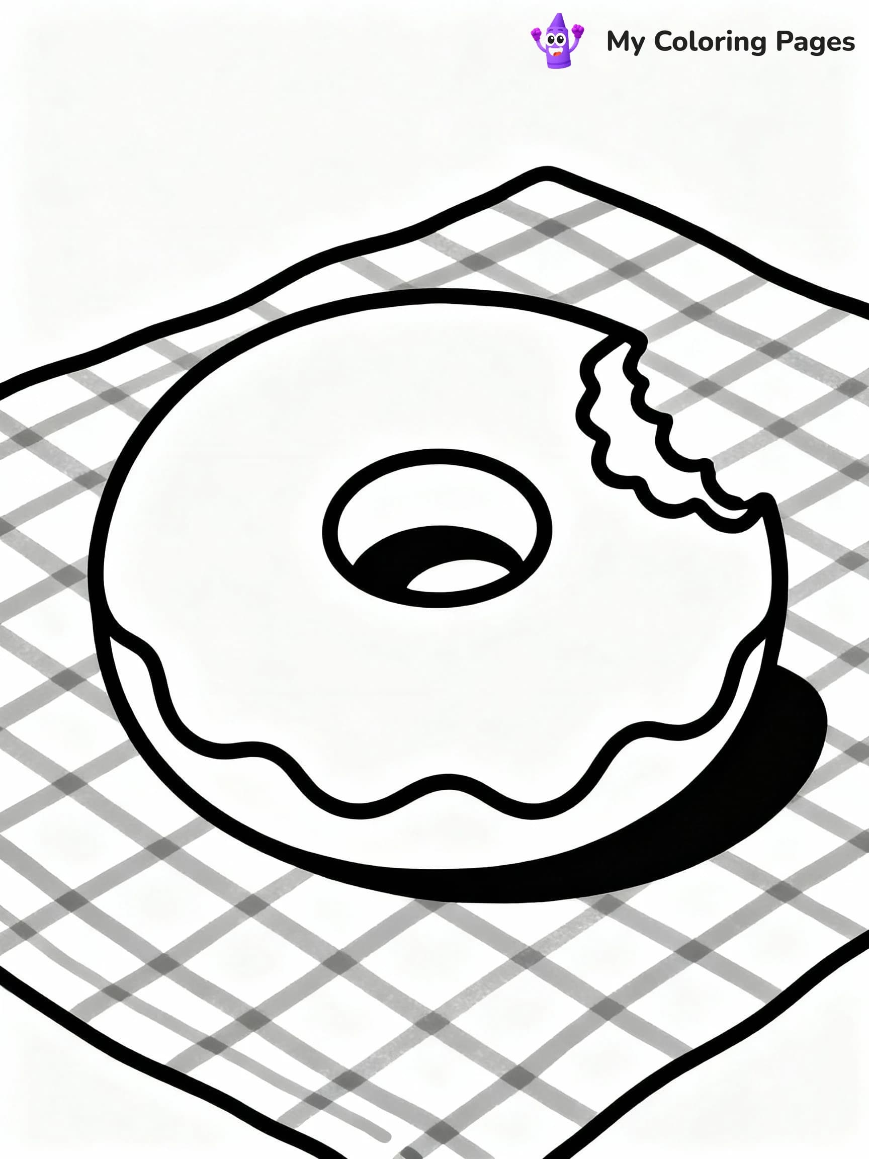 Donut Coloring Pages - 24