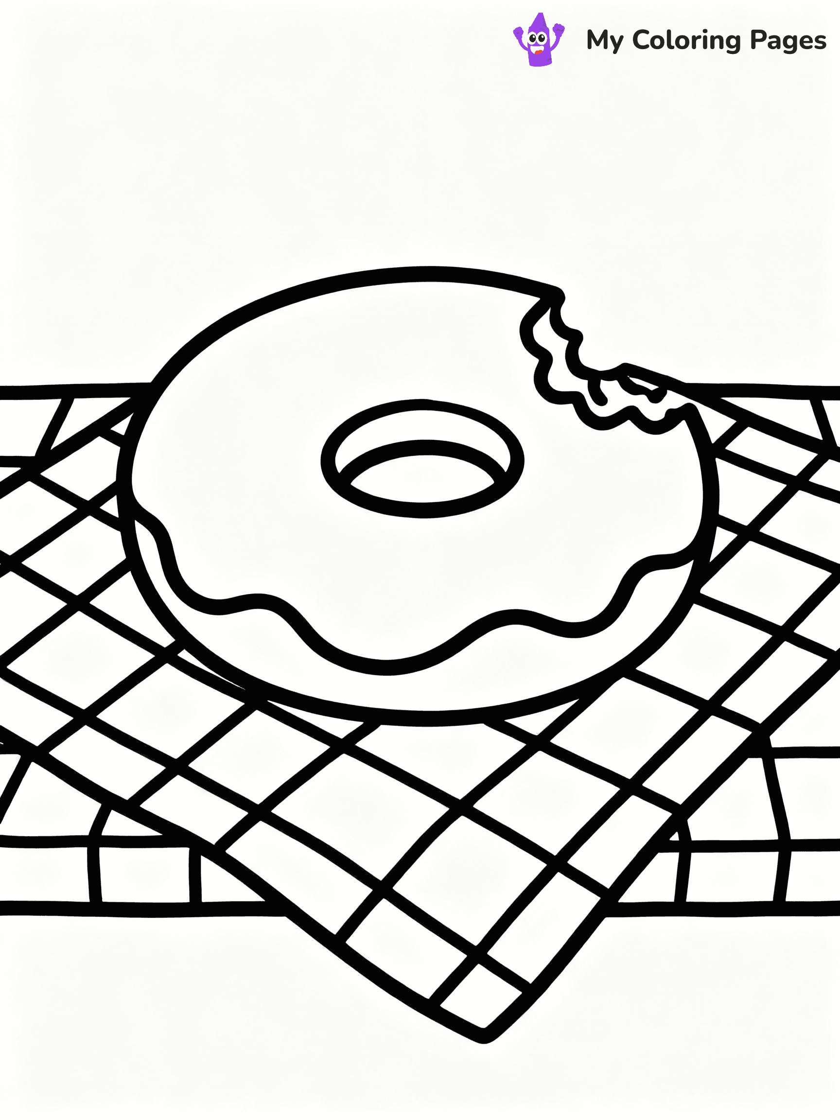 Donut Coloring Pages - 23