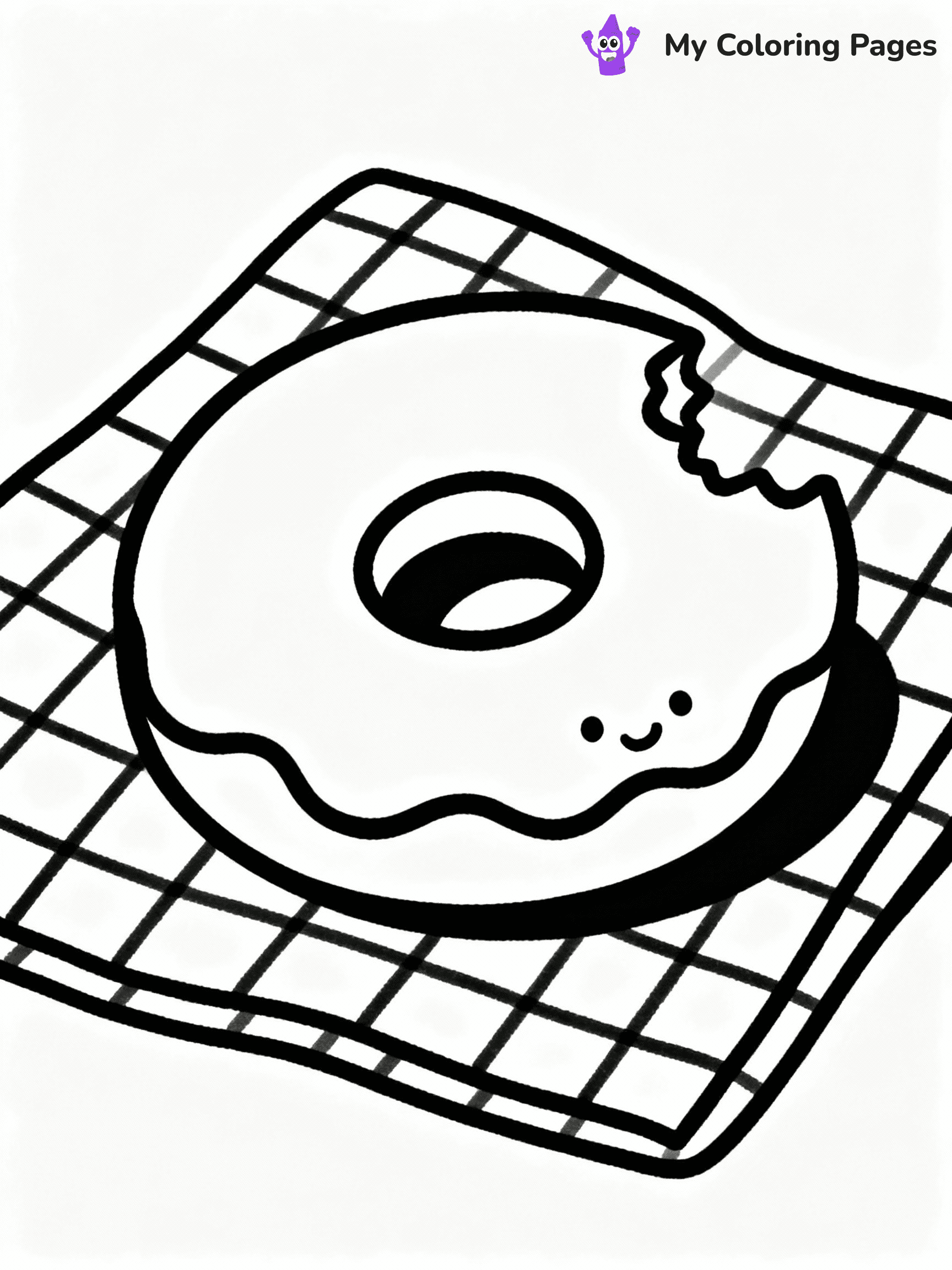 Donut Coloring Pages - 22