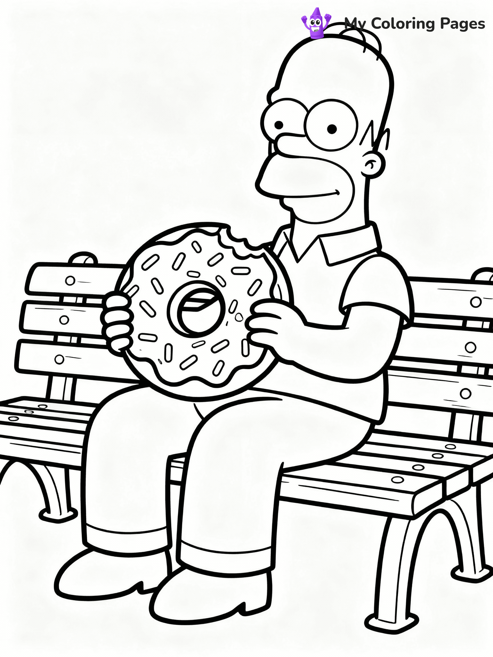 Donut Coloring Pages - 20