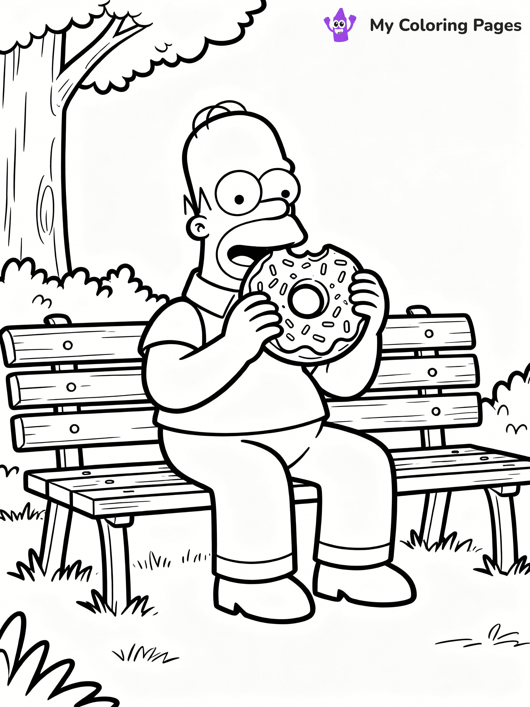 Donut Coloring Pages - 19
