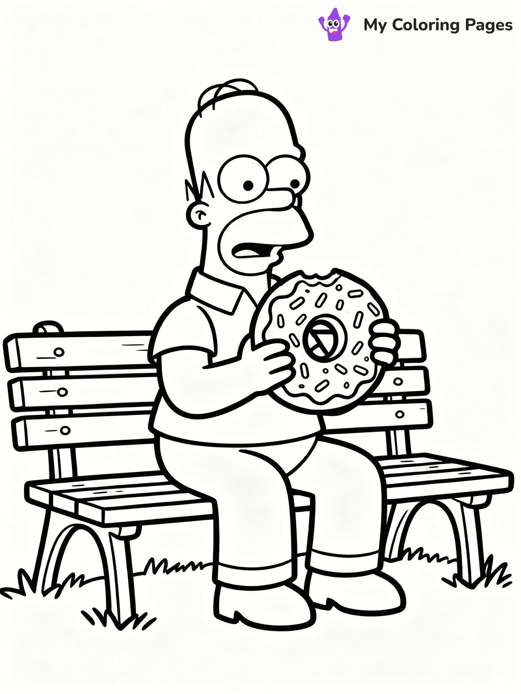 Donut Coloring Pages - 18