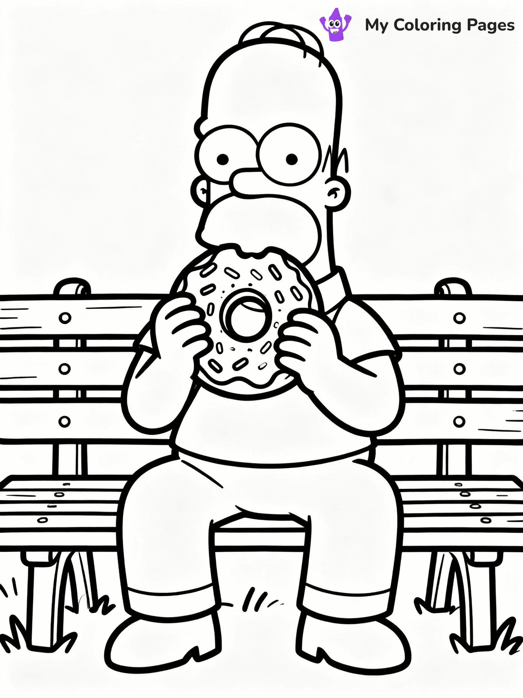 Donut Coloring Pages - 17