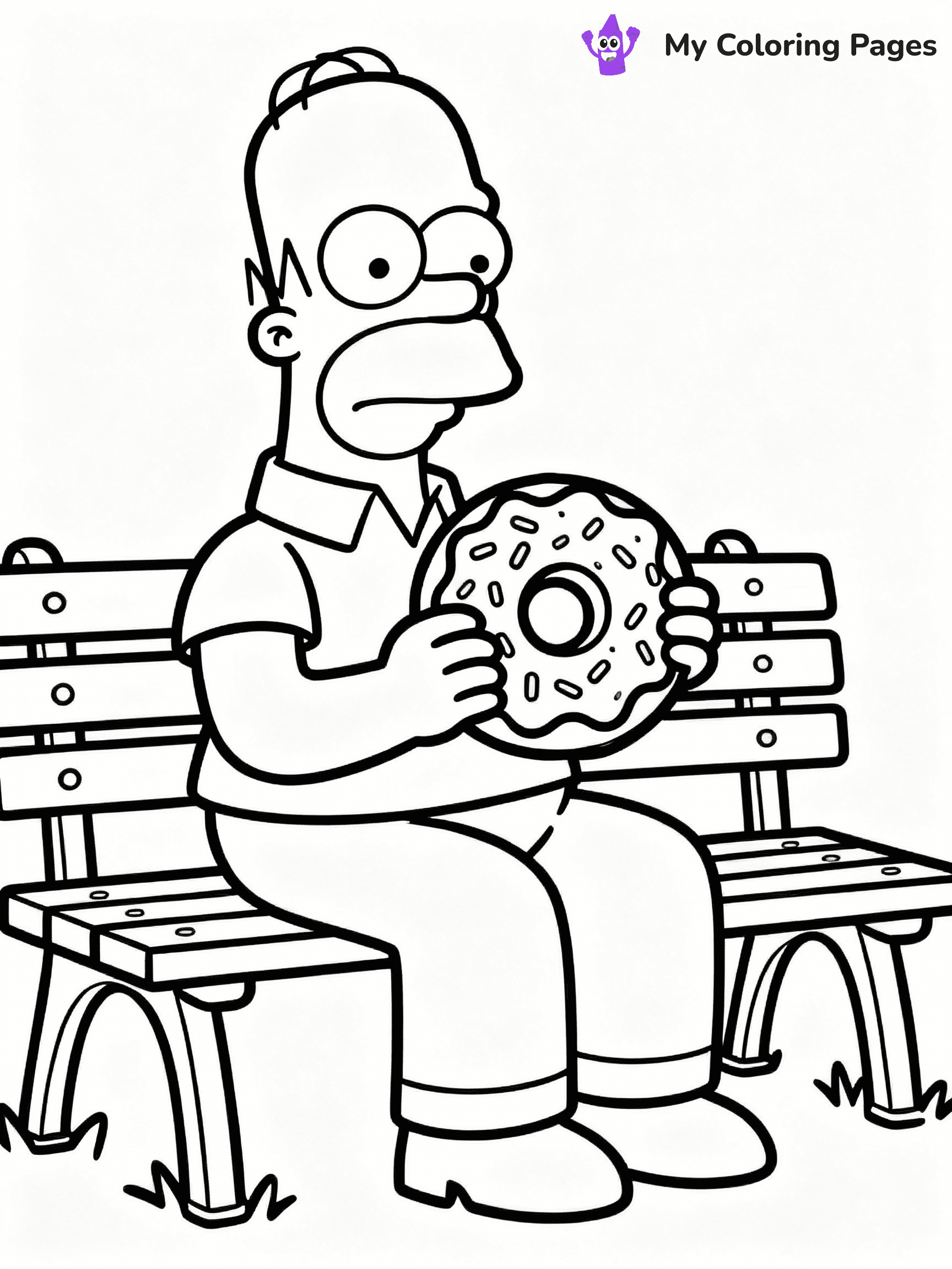 Donut Coloring Pages - 16