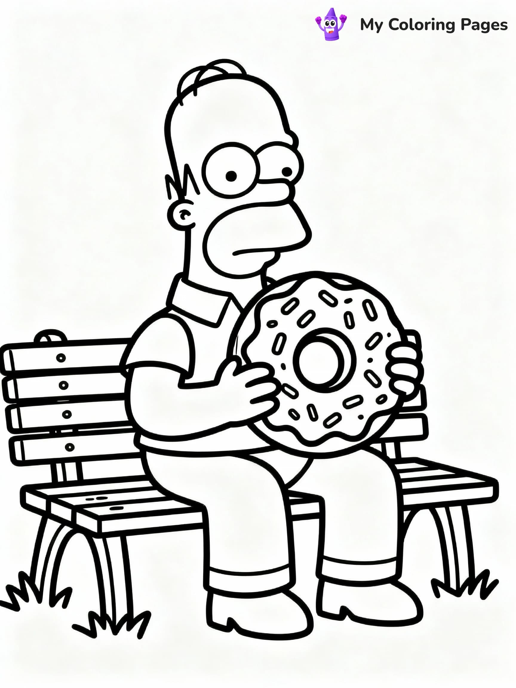 Donut Coloring Pages - 15