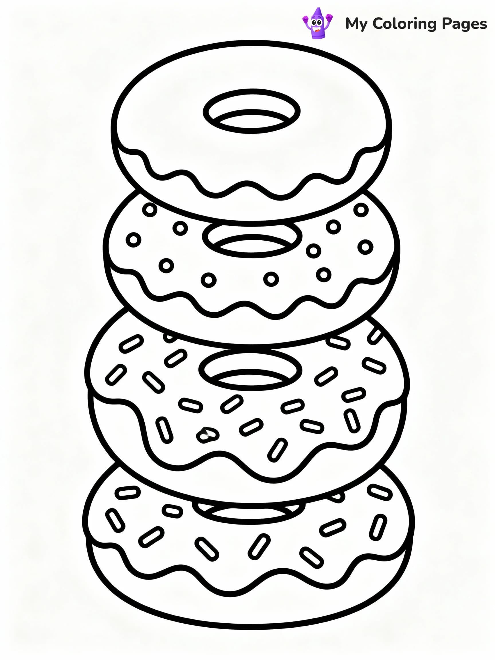 Donut Coloring Pages - 13