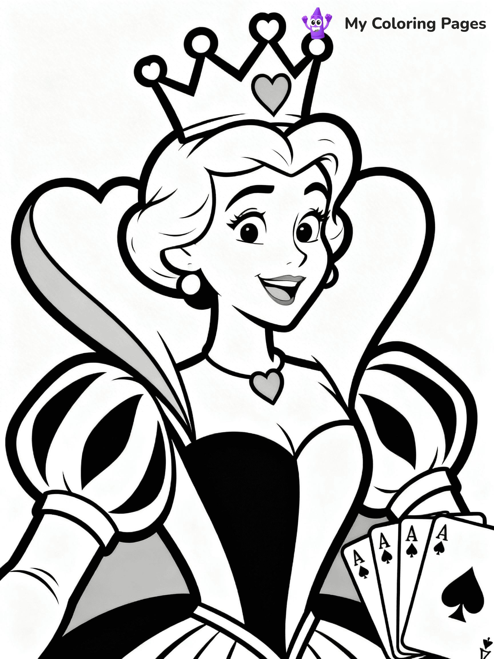 Queen Coloring Pages - 108