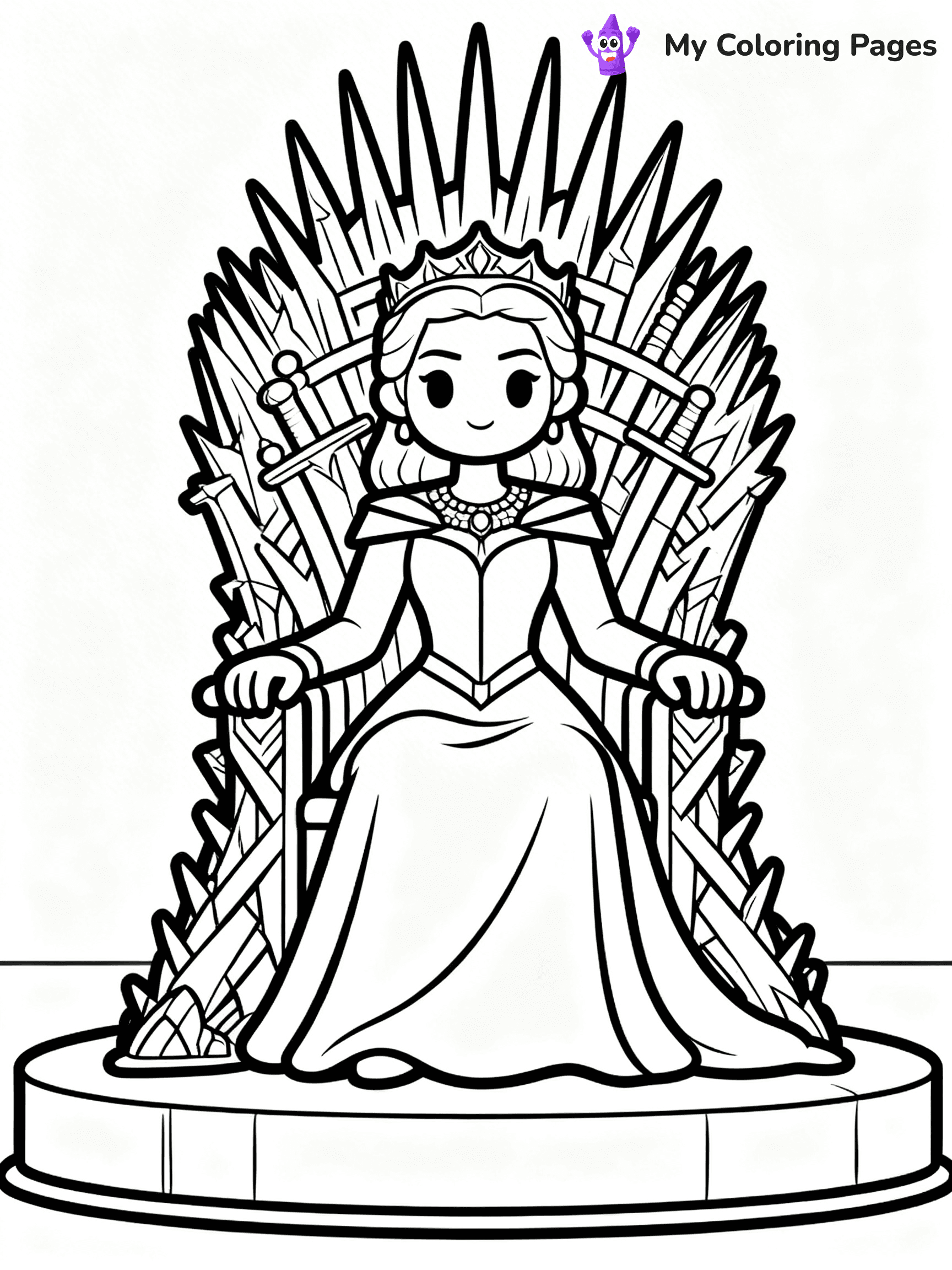 Queen Coloring Pages - 91