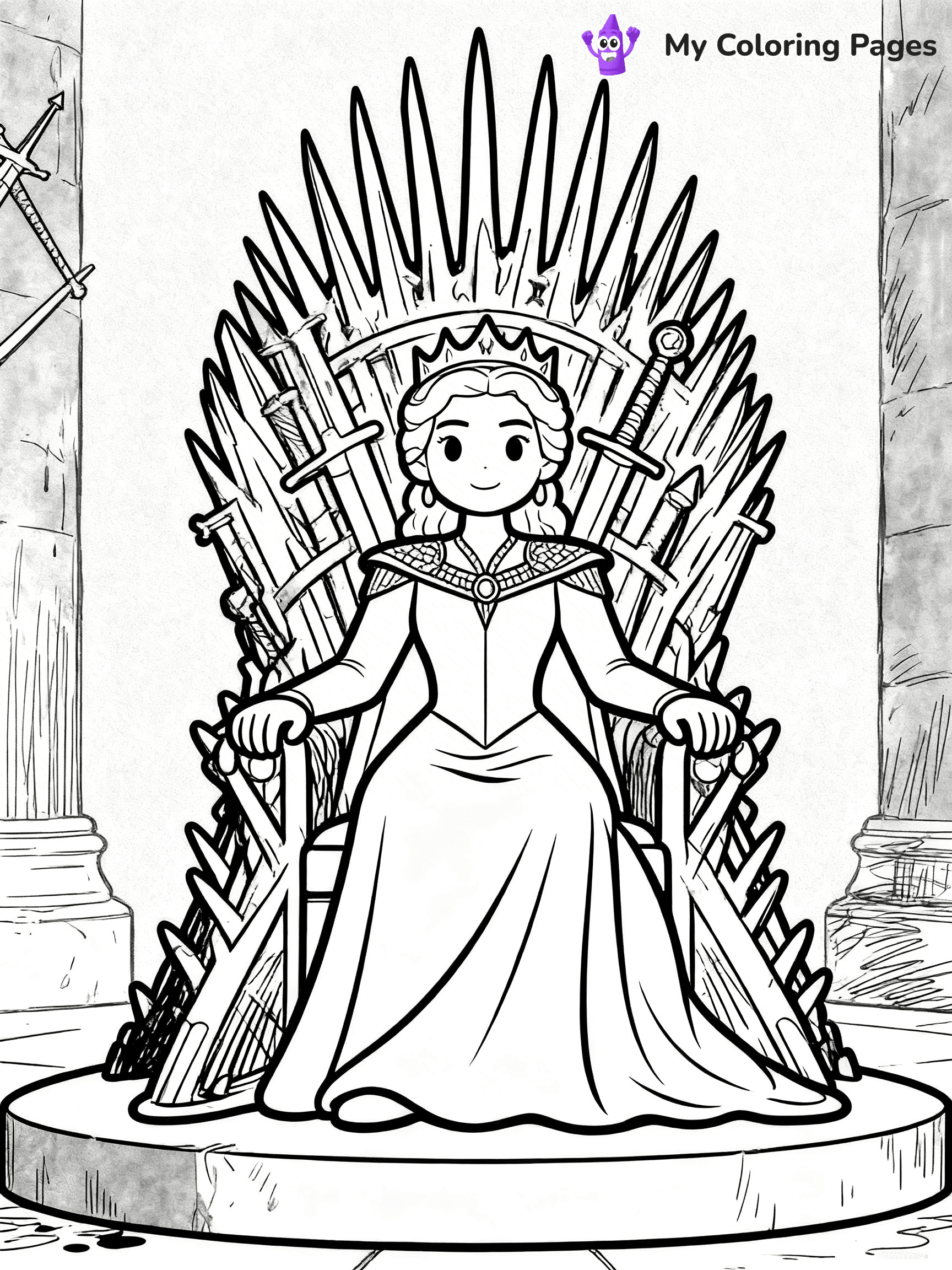 Queen Coloring Pages - 89