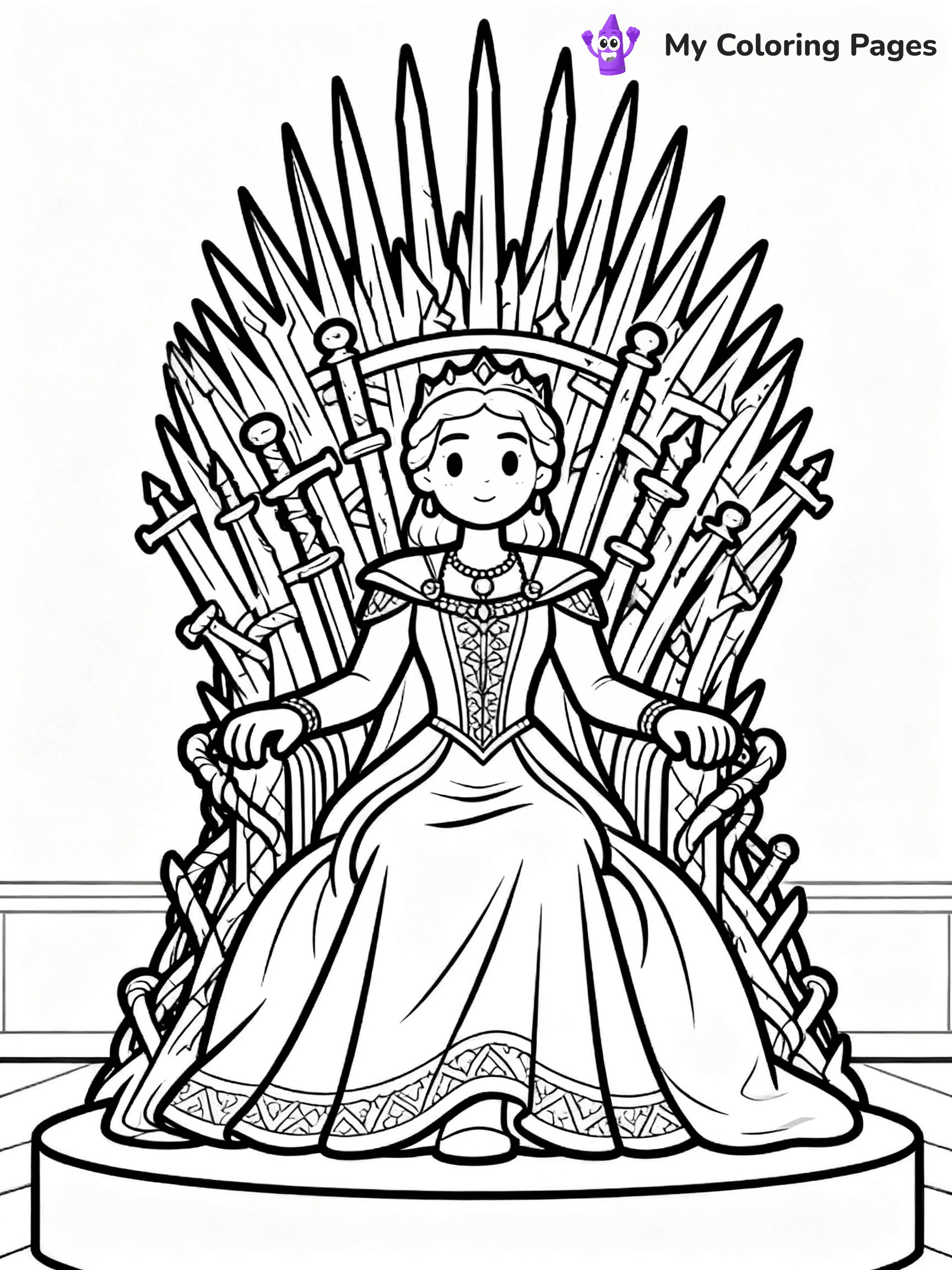 Queen Coloring Pages - 84