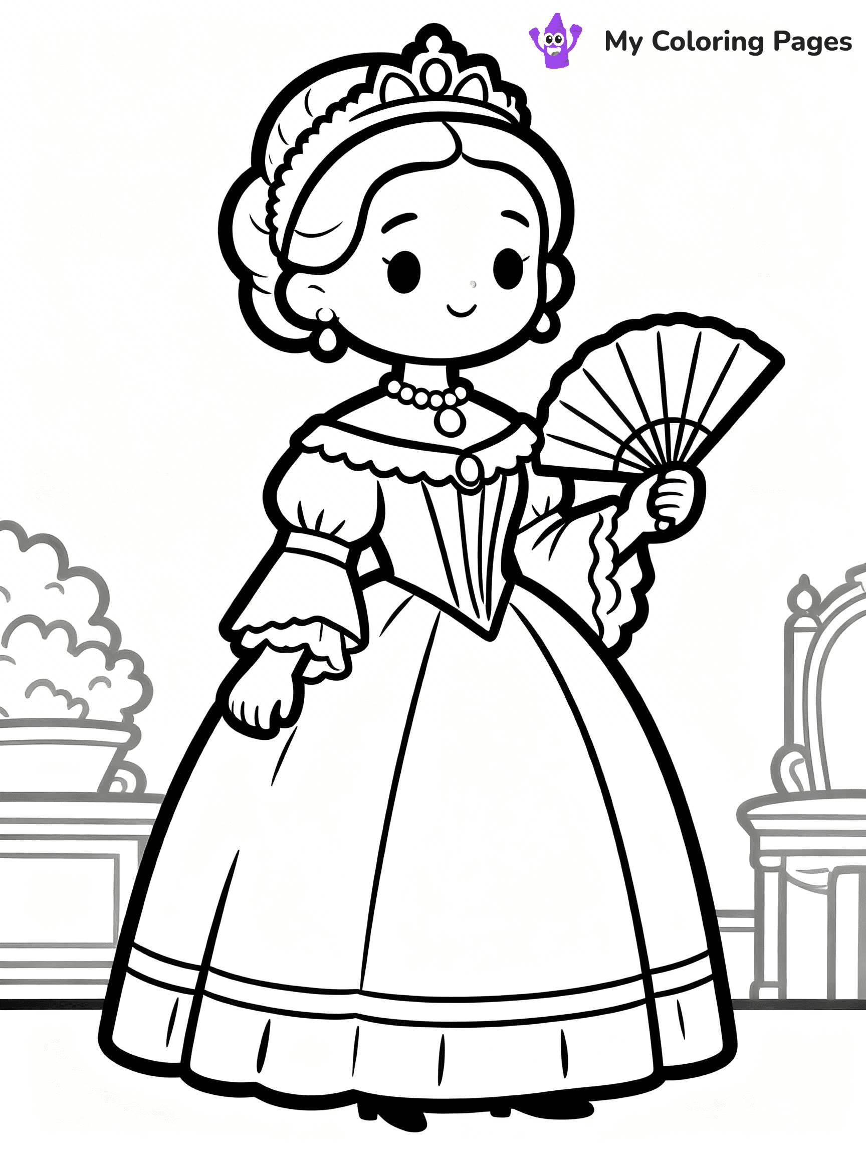 Queen Coloring Pages - 76