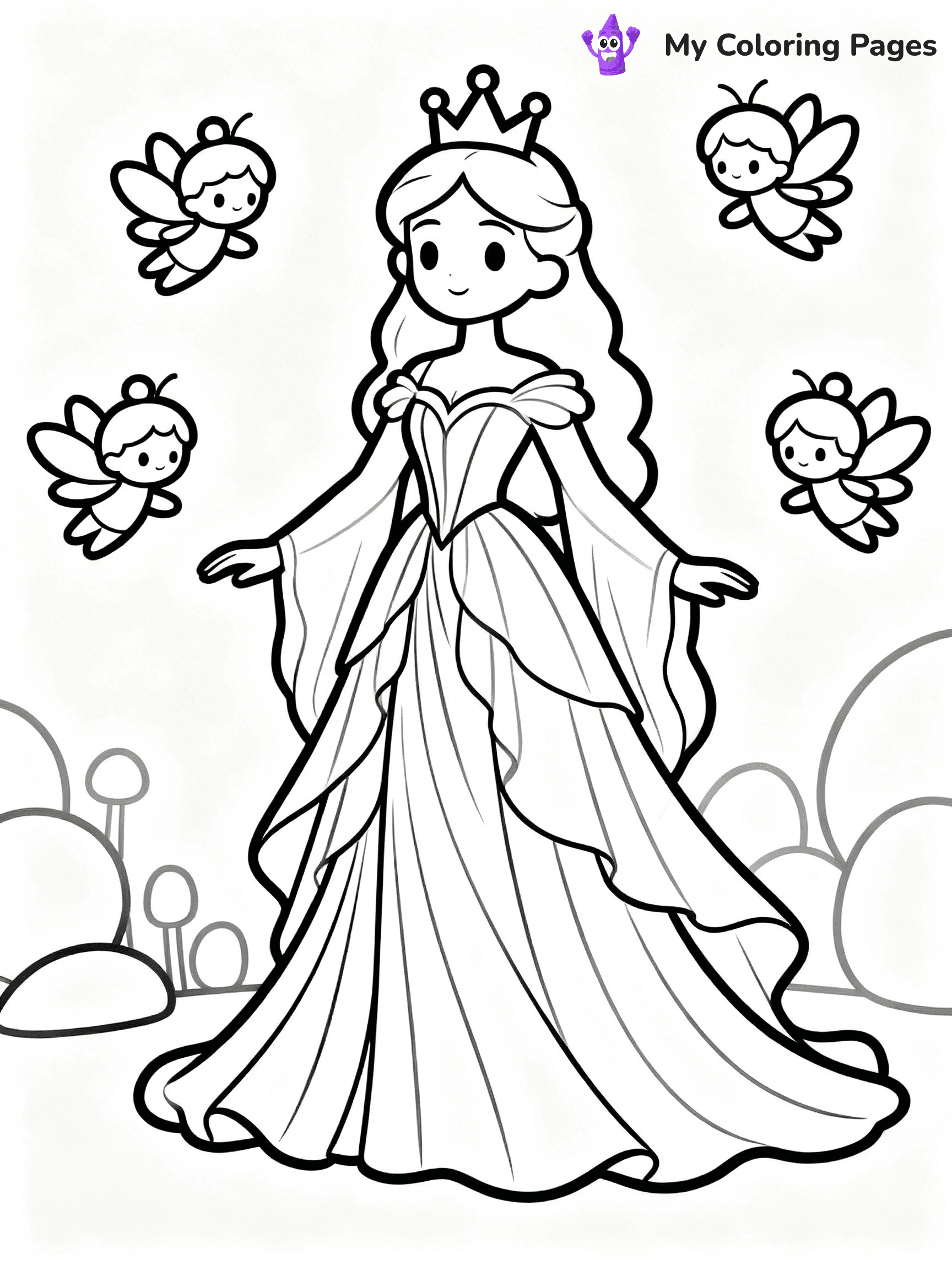 Queen Coloring Pages - 63