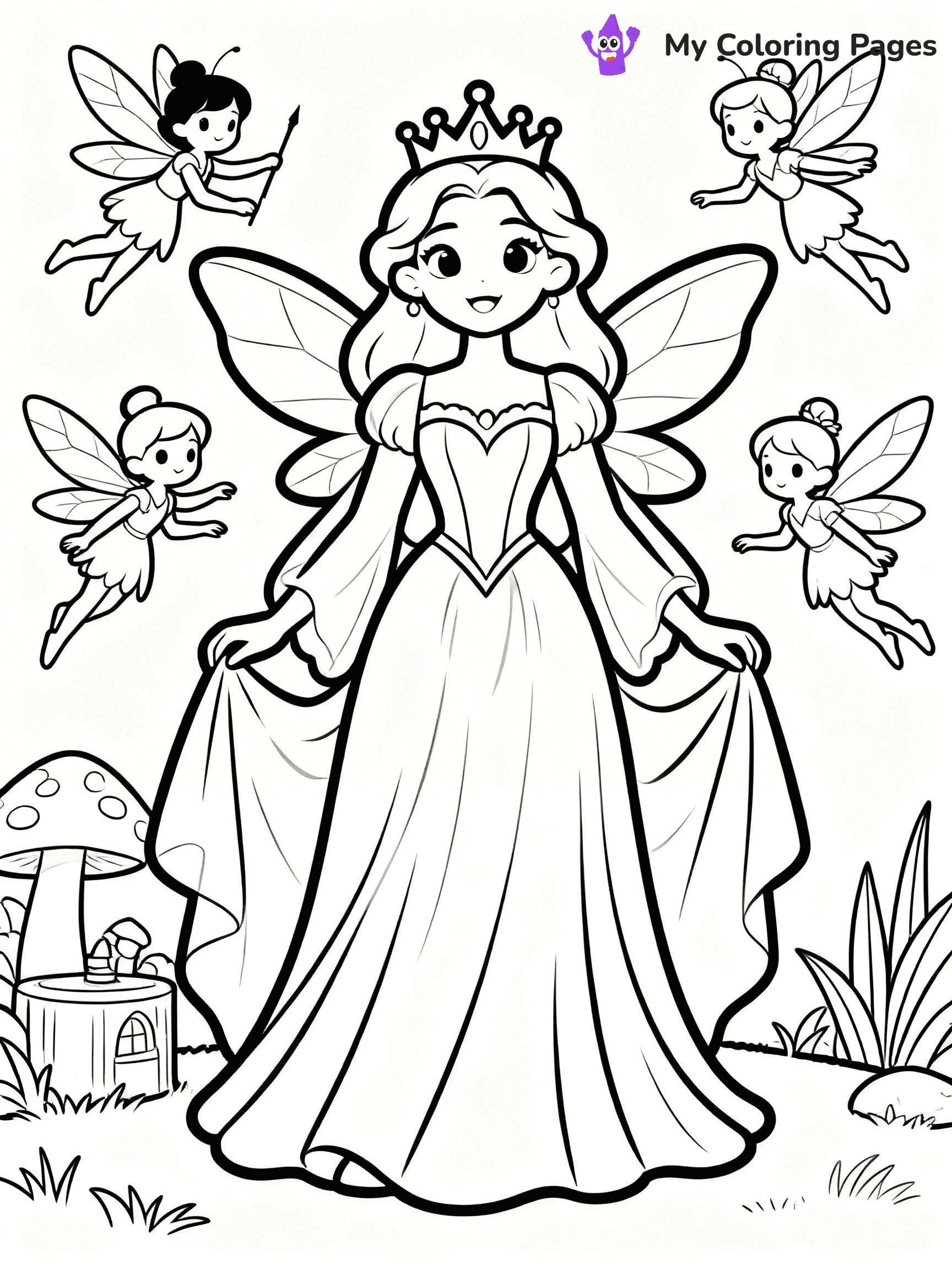 Queen Coloring Pages - 62