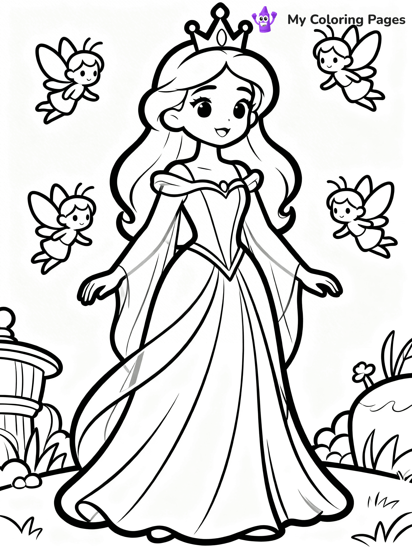 Queen Coloring Pages - 60