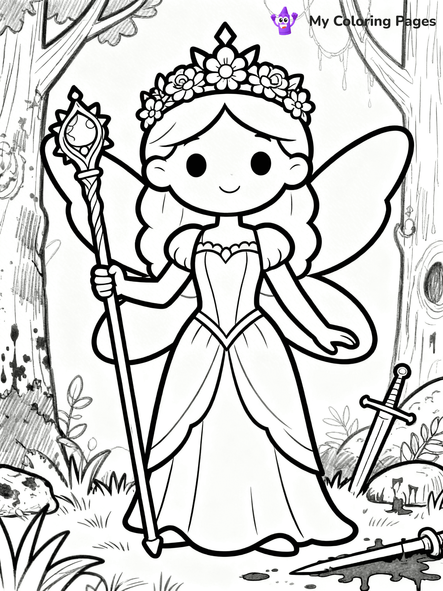 Queen Coloring Pages - 41