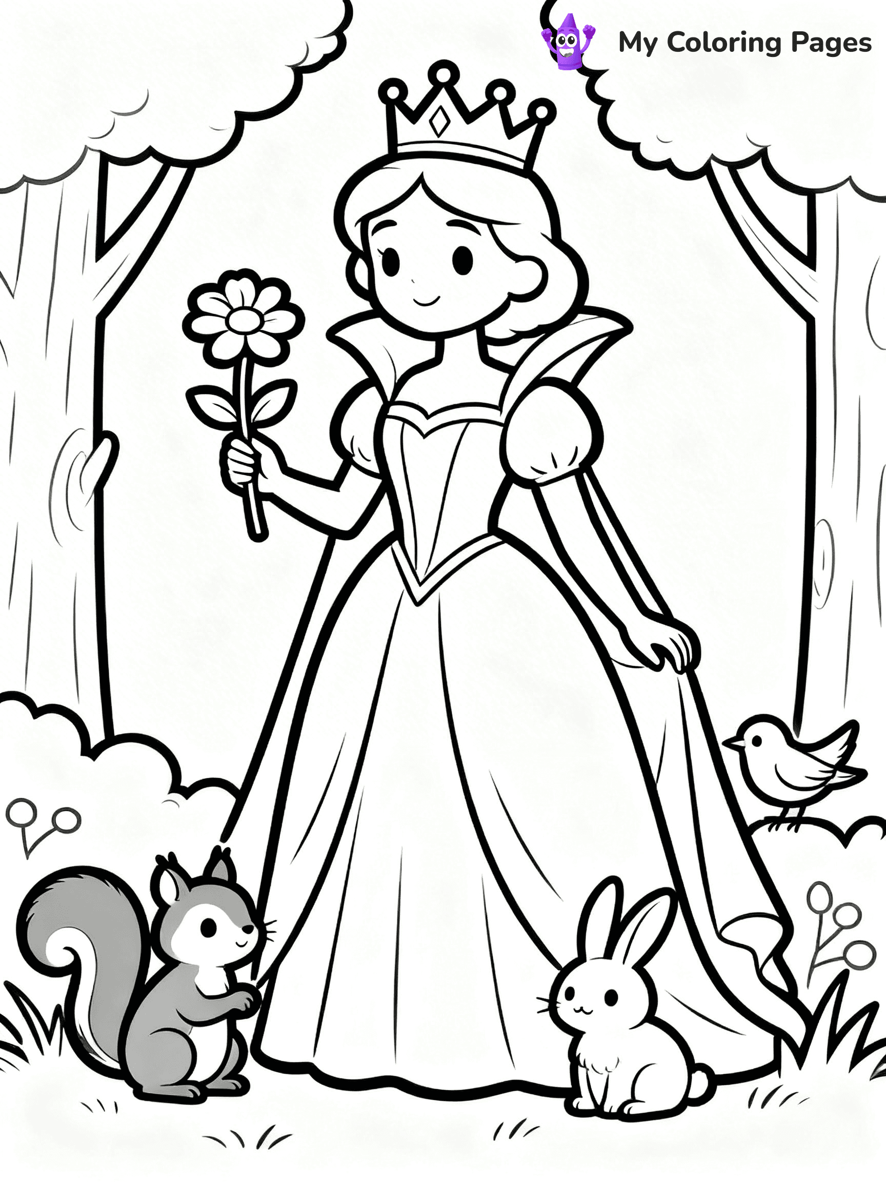 Queen Coloring Pages - 36