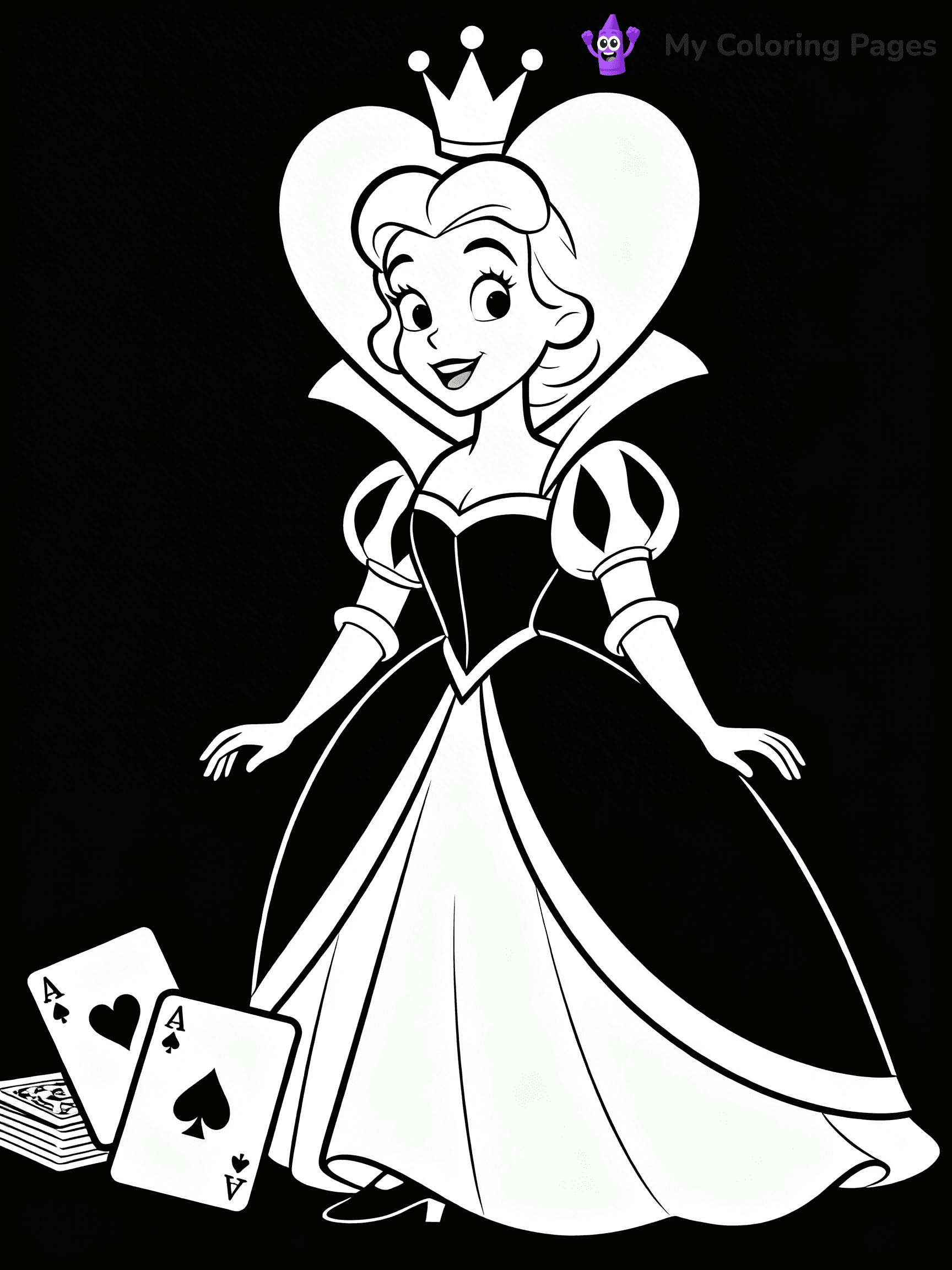 Queen Coloring Pages - 12