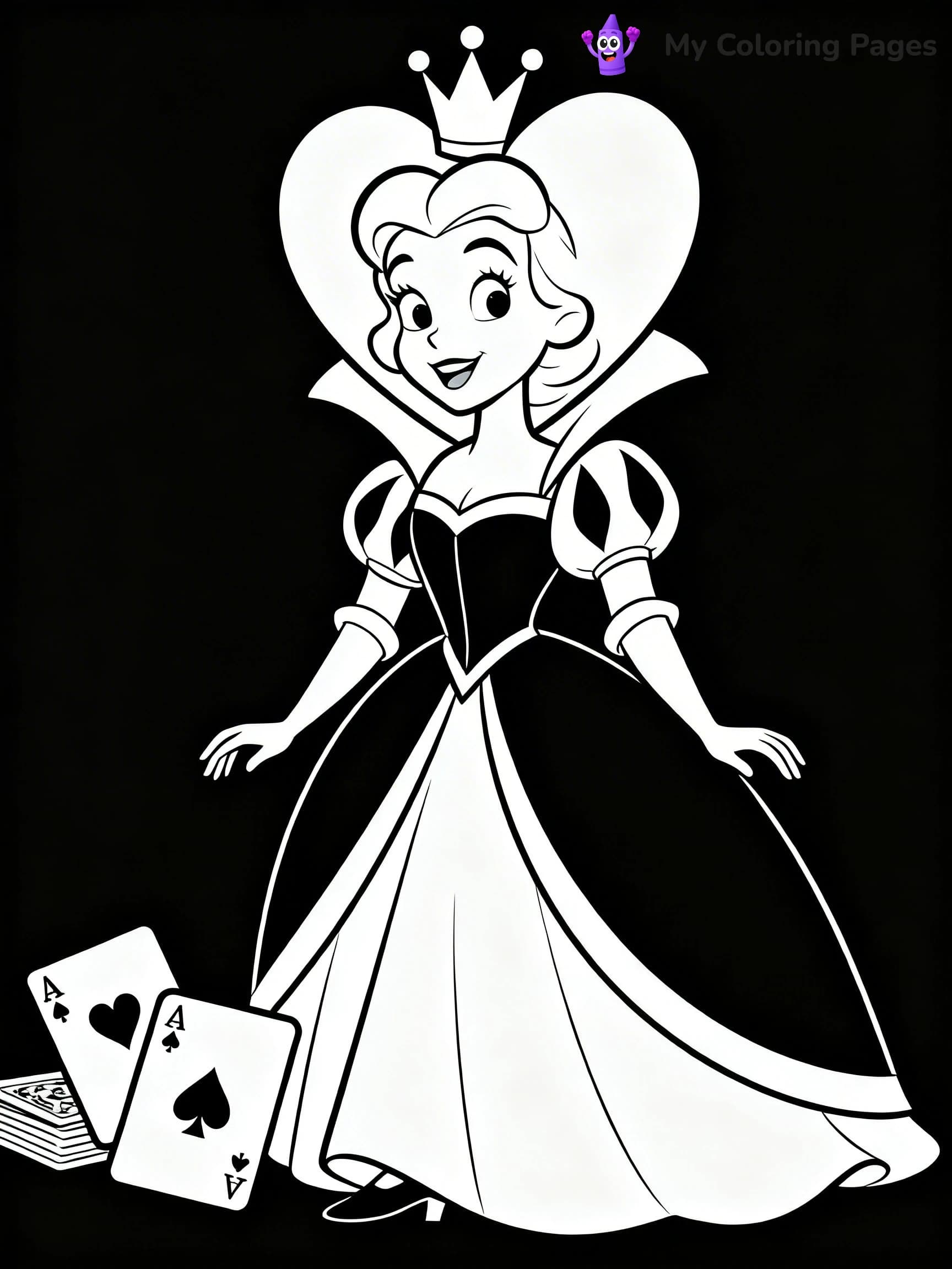 Queen Coloring Pages - 12
