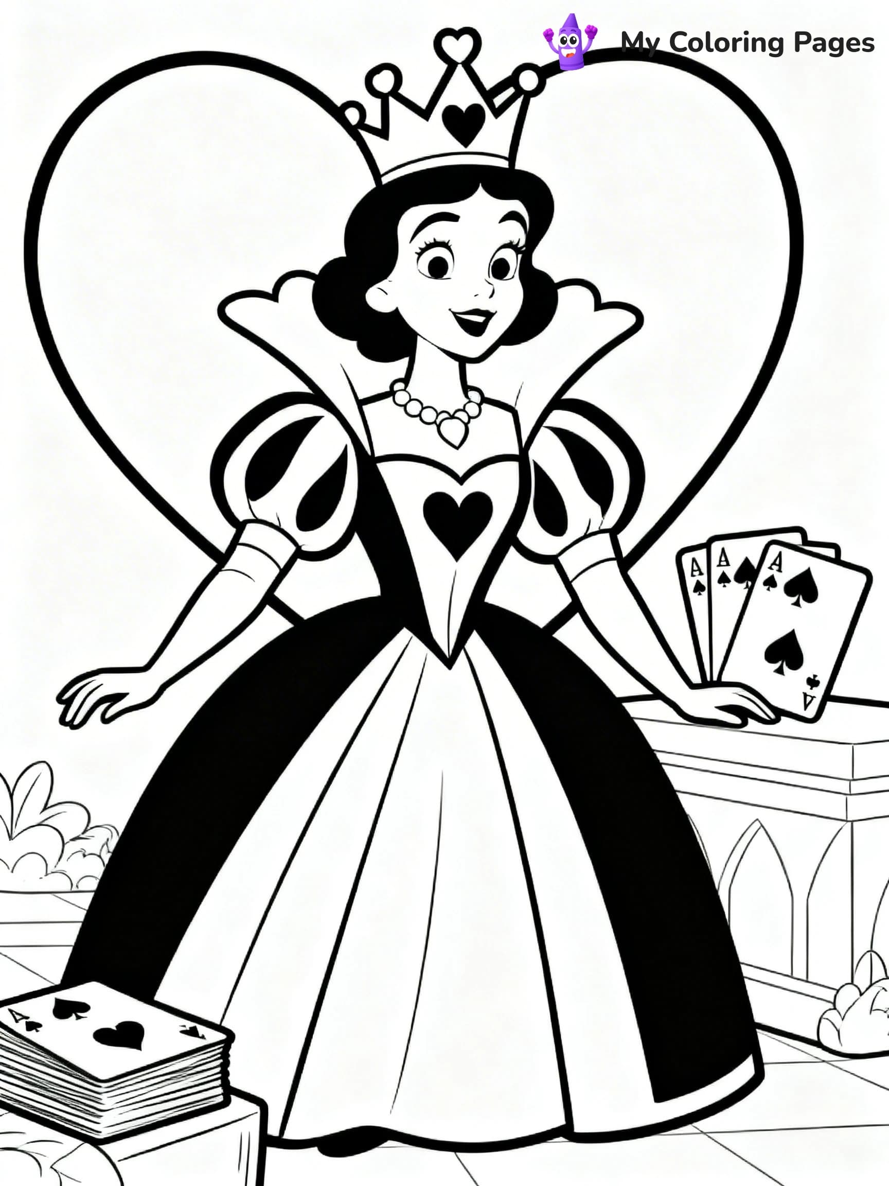 Queen Coloring Pages - 10
